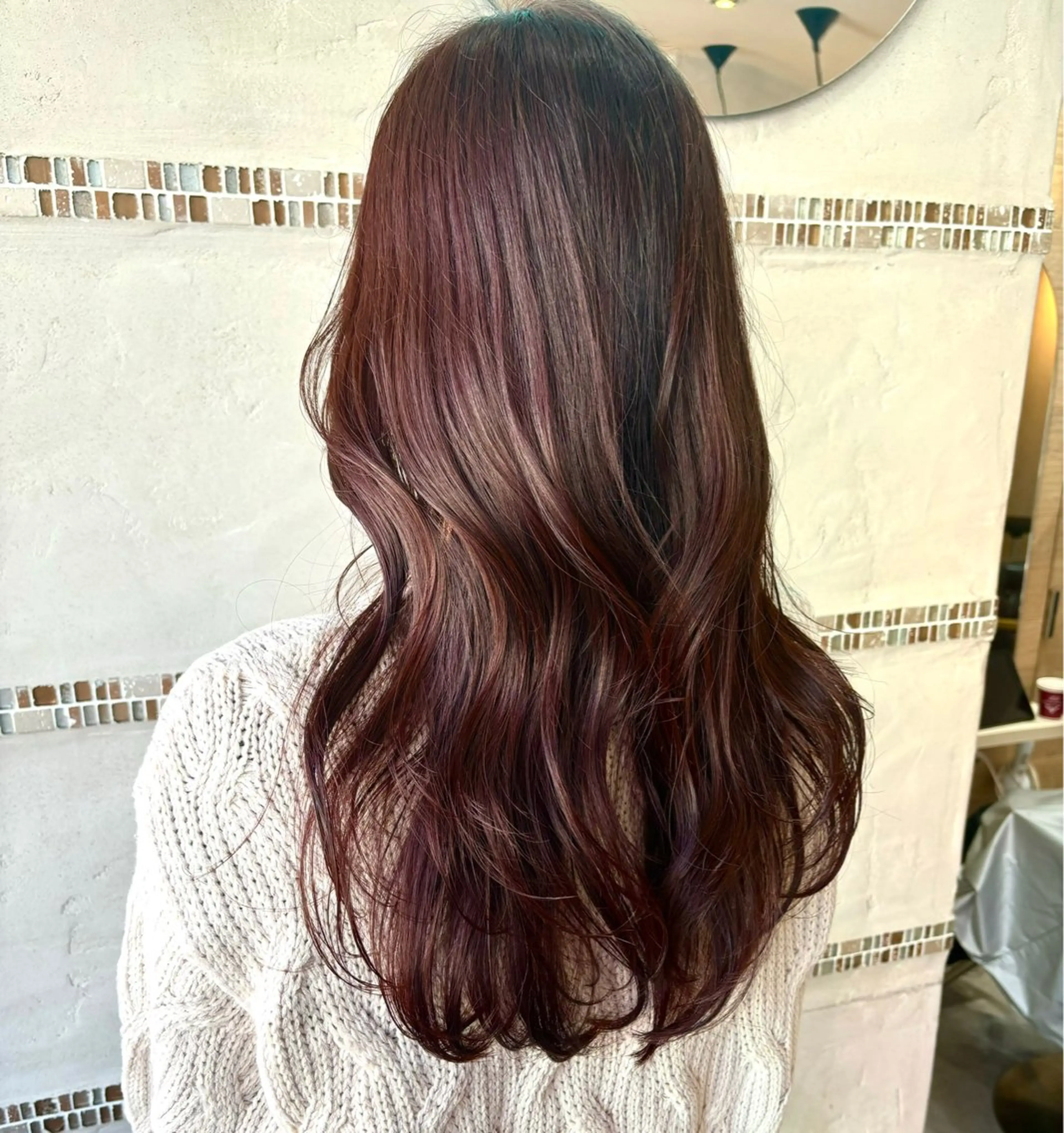 ロング カット ヘアカラー トリートメント 🩵顔まわり似合わせ 久保田せな🩵のヘアスタイル