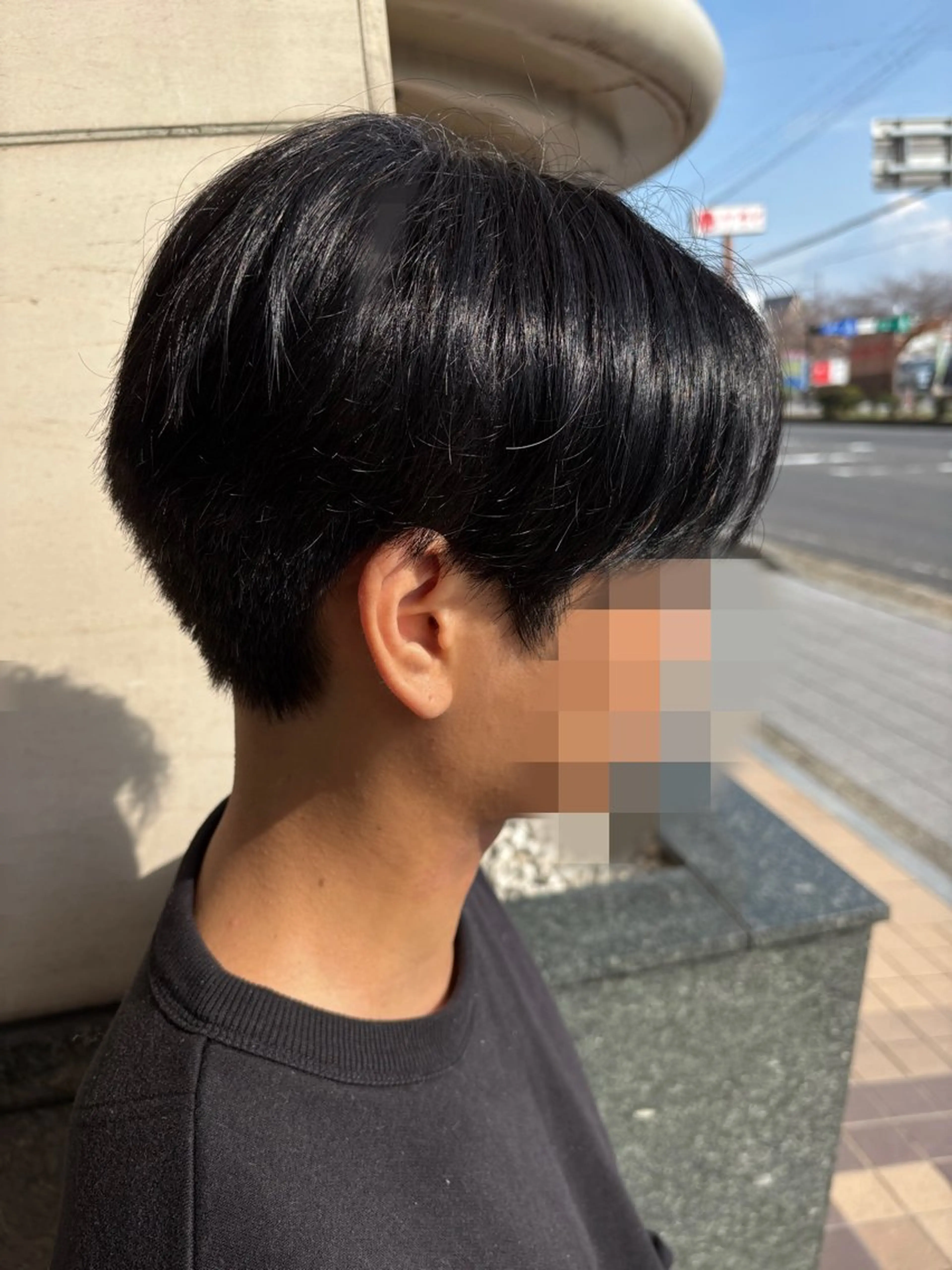 メンズ センターパート カット 西澤 綺羅のヘアスタイル