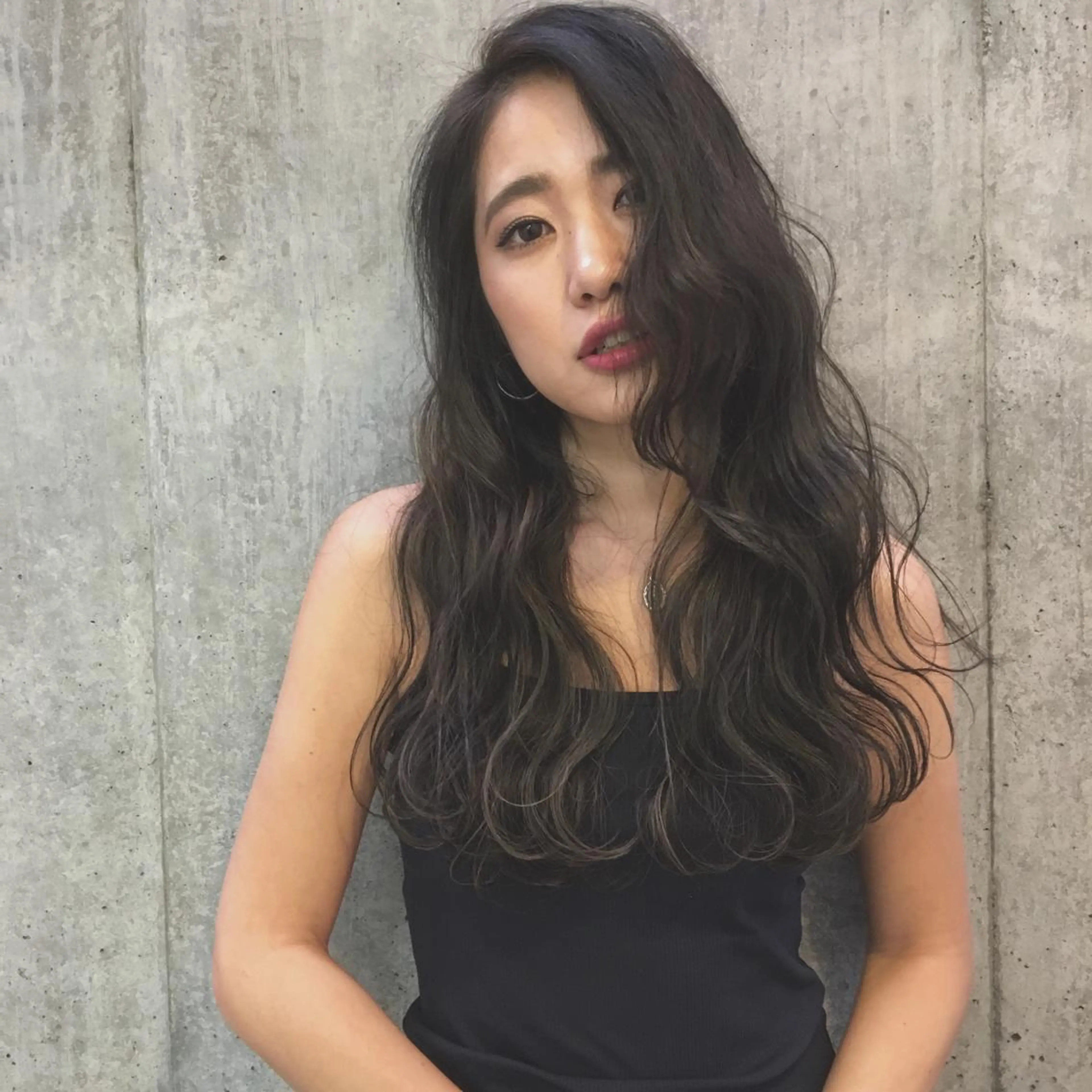 ロング カット ヘアカラー トリートメント 店長/mao/ 前髪/顔周りカットのヘアスタイル