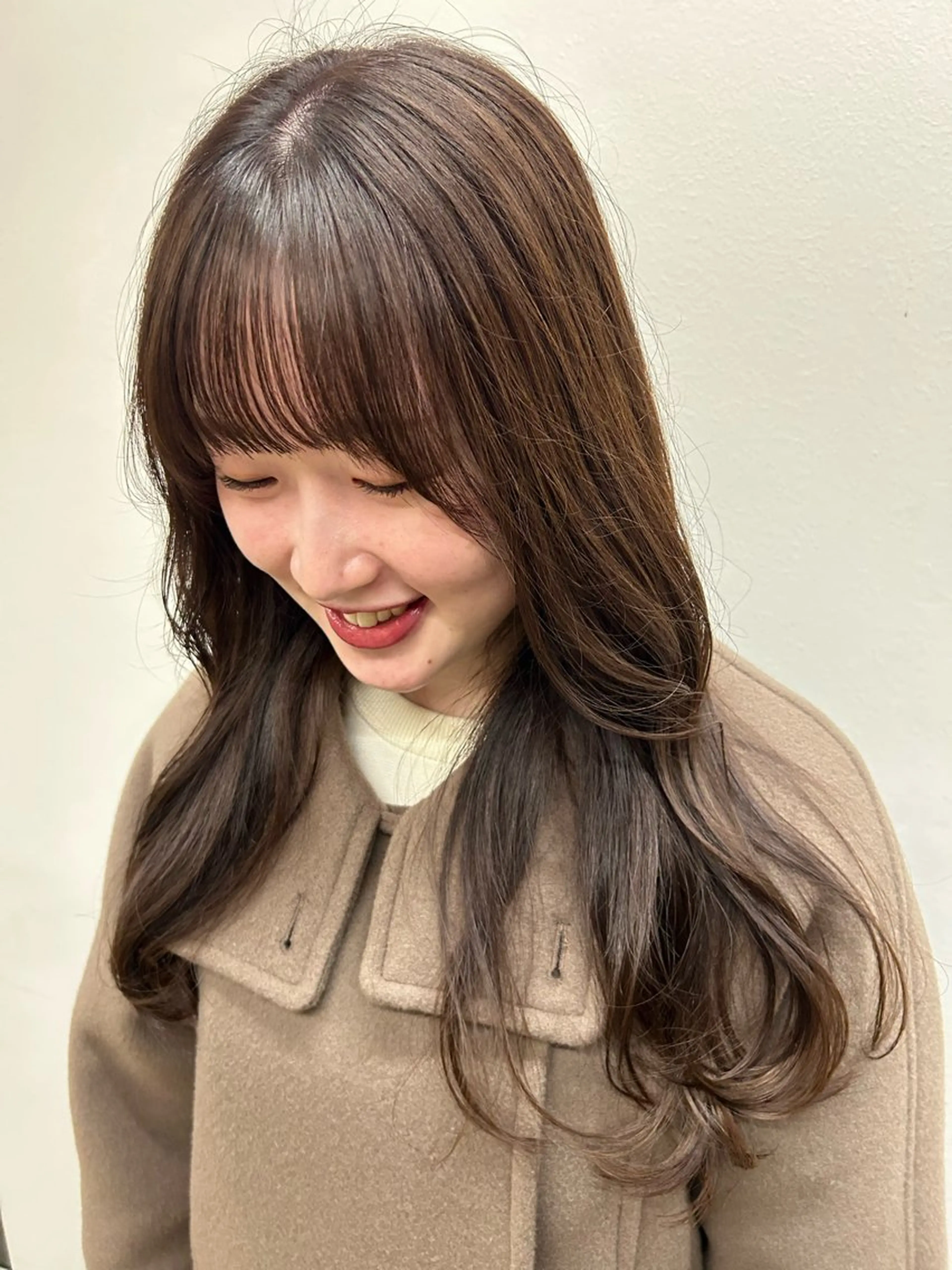 ロング カラー ヘアカラー トリートメント 浅倉栞 /透明感カラーのヘアスタイル