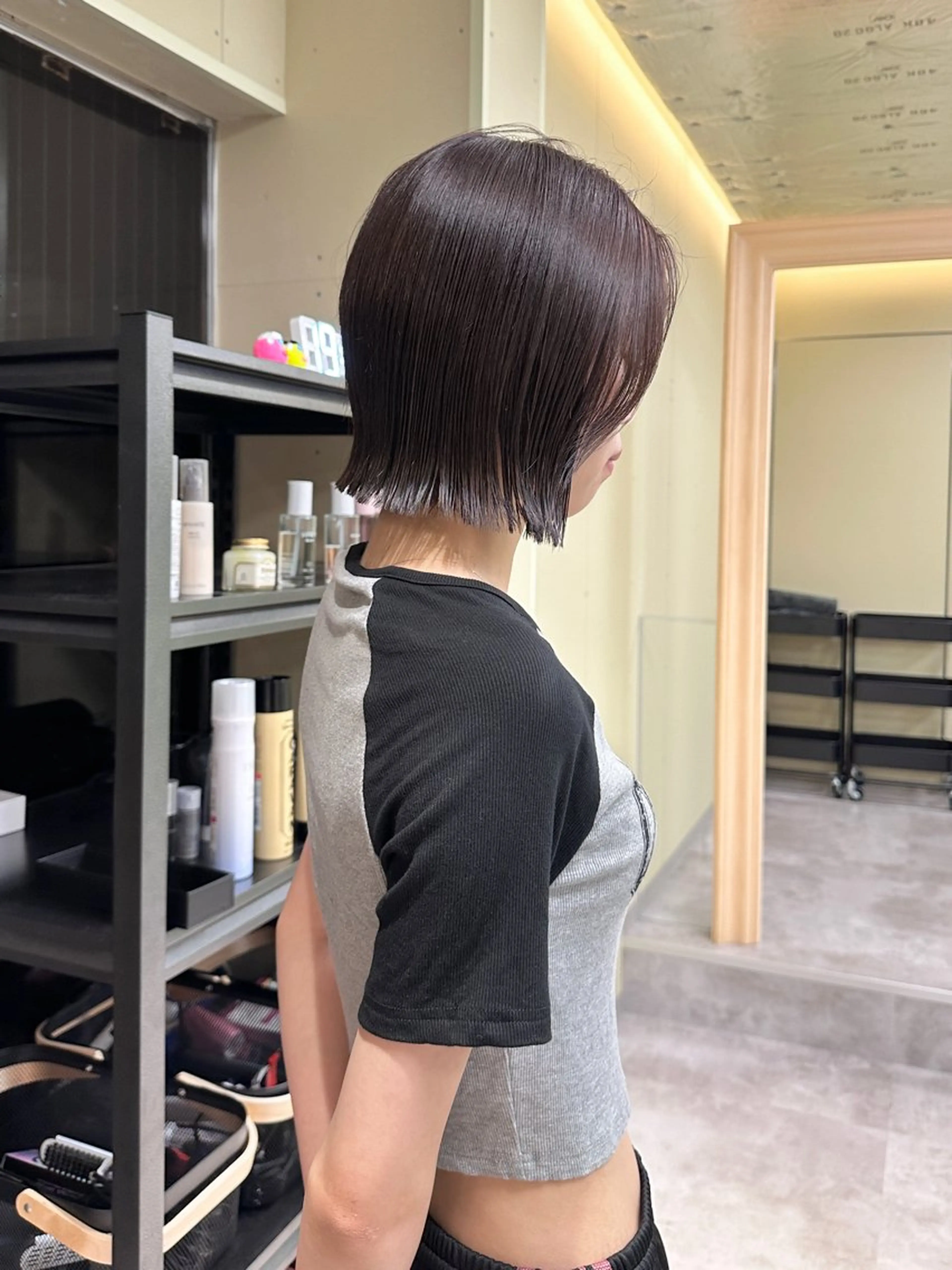 ショート ボブ/ぱつっとボブ/ 谷口 海星のヘアスタイル