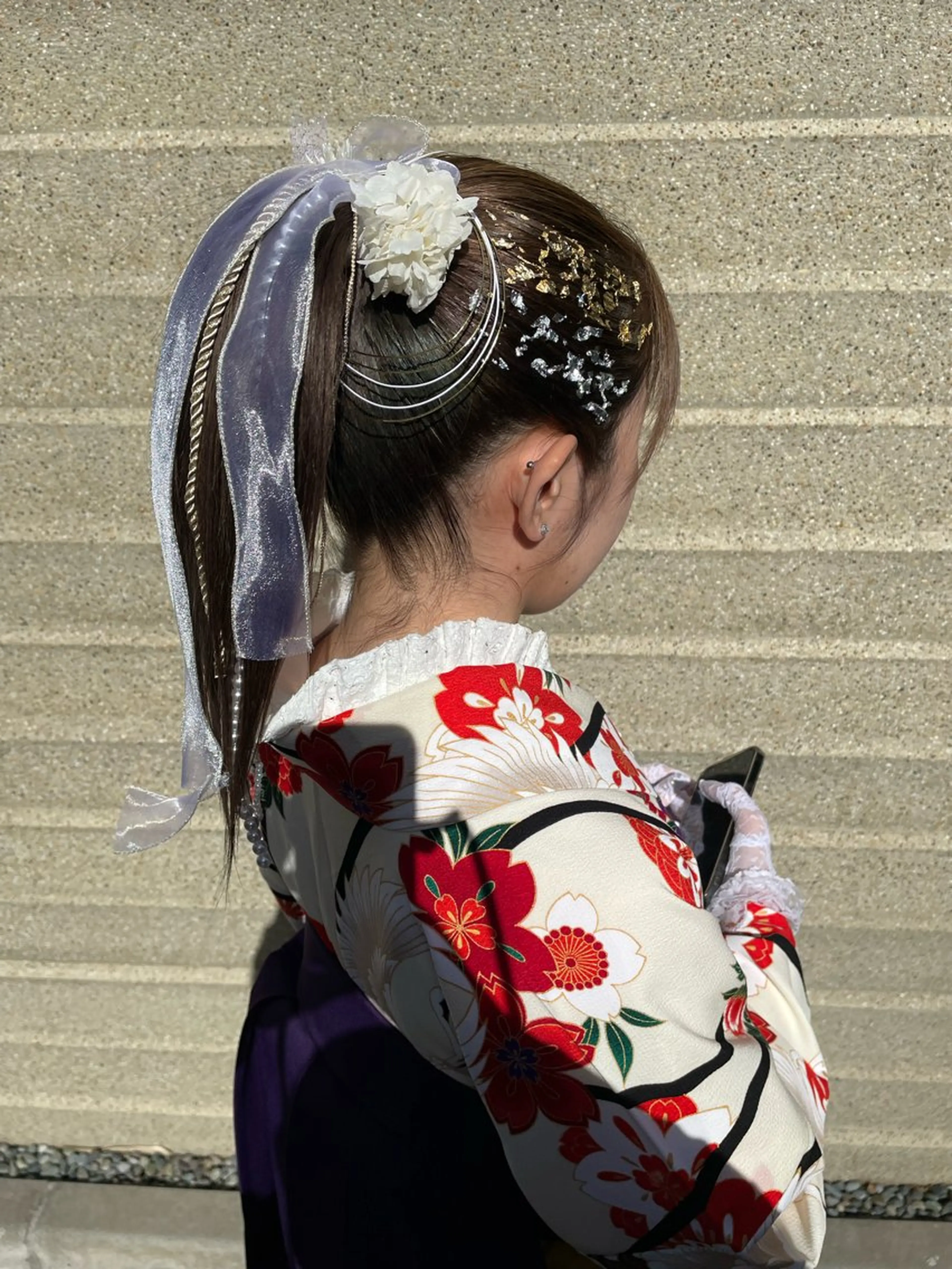 ロング 卒業式のヘアスタイル 学生 韓国風ヘア ロング 着付け 当日予約大歓迎💕/ Chisatoのその他イメージ