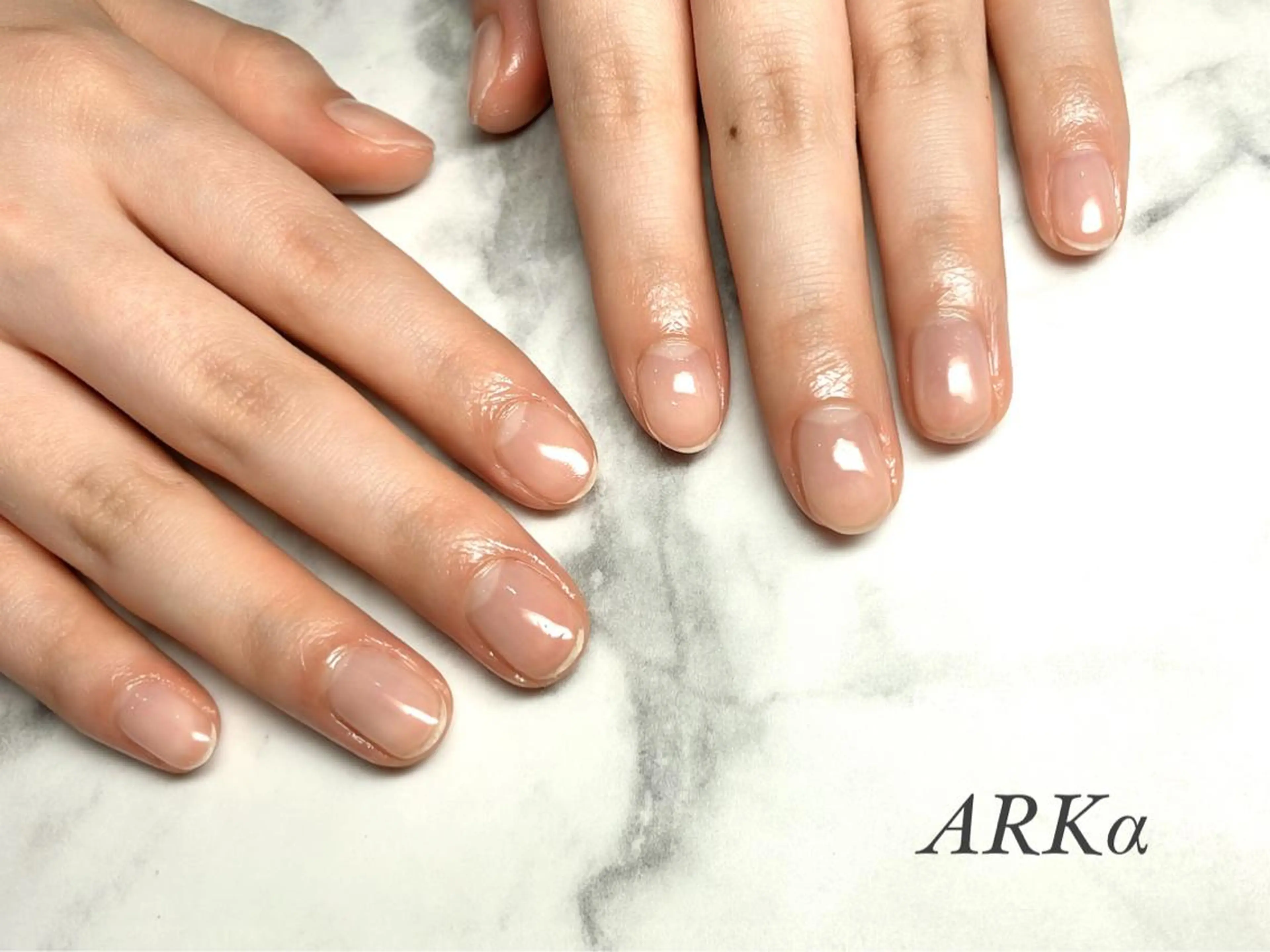 ネイル クリアネイル ARKα Nishiのネイルデザイン
