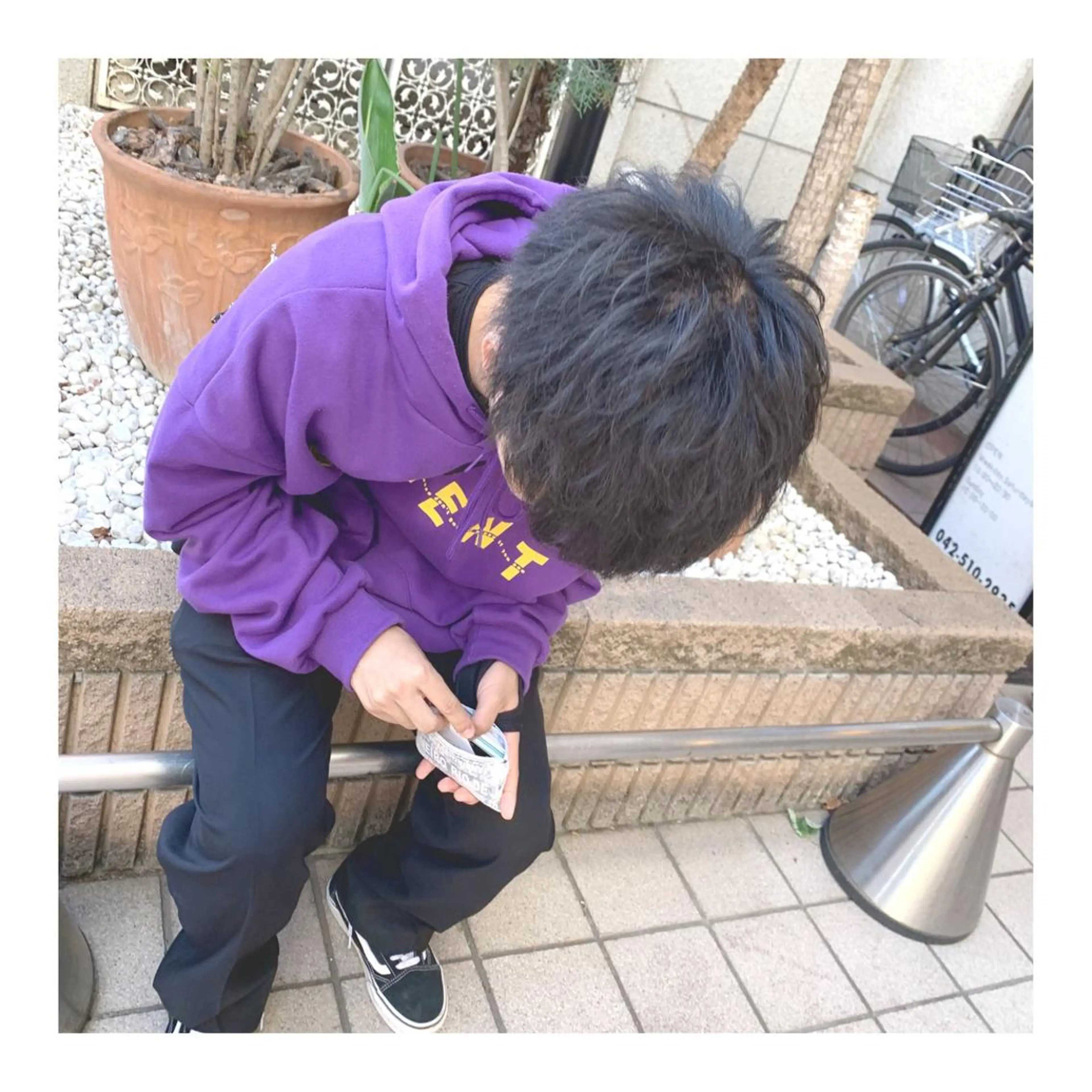 ショート パーマ メンズ ange☞ soutaのヘアスタイル