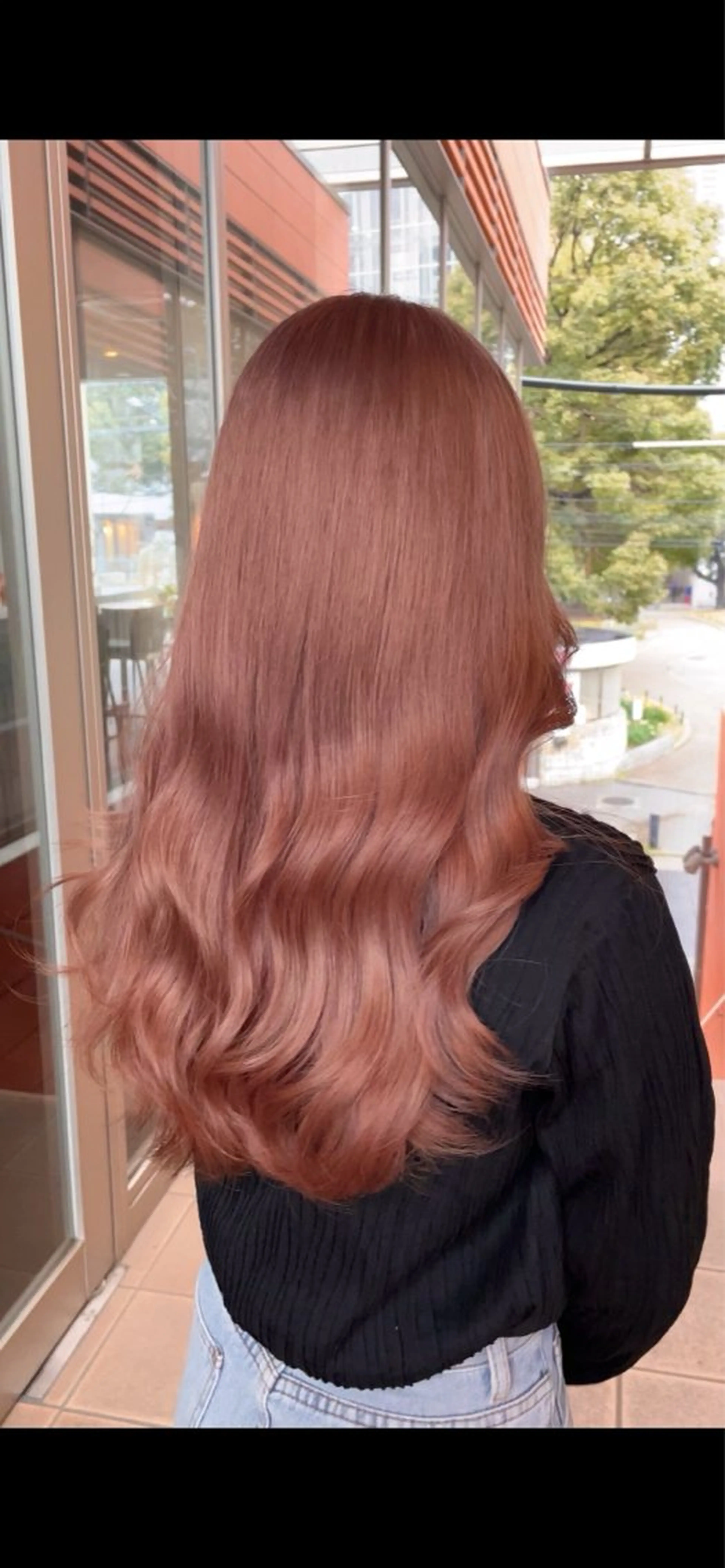 ロング カラー ブリーチ/髪質改善/ ハイトーン/暖色のヘアスタイル