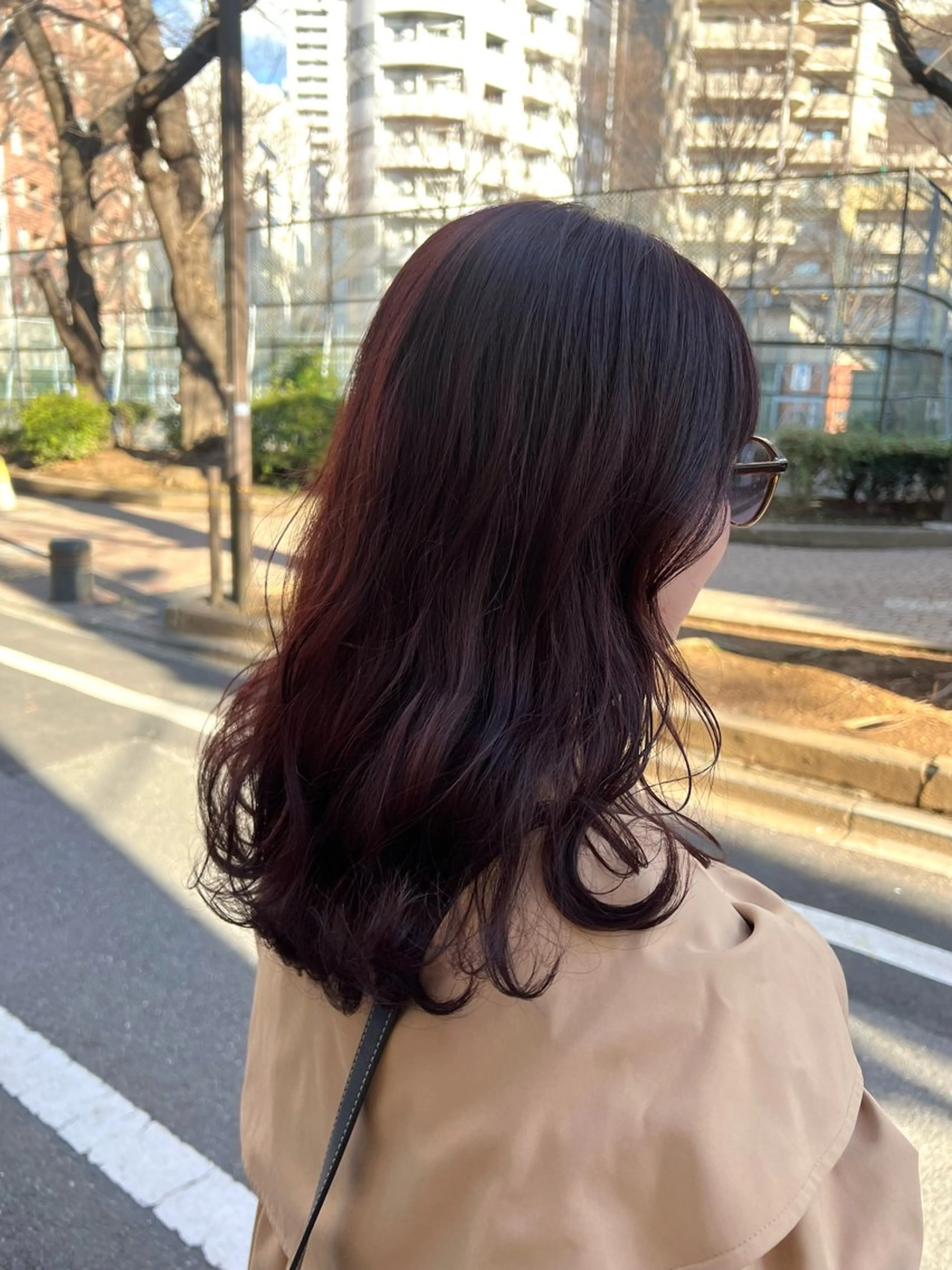 セミロング カラー 🥀韓国ヘア🥀 宮津真菜のヘアスタイル