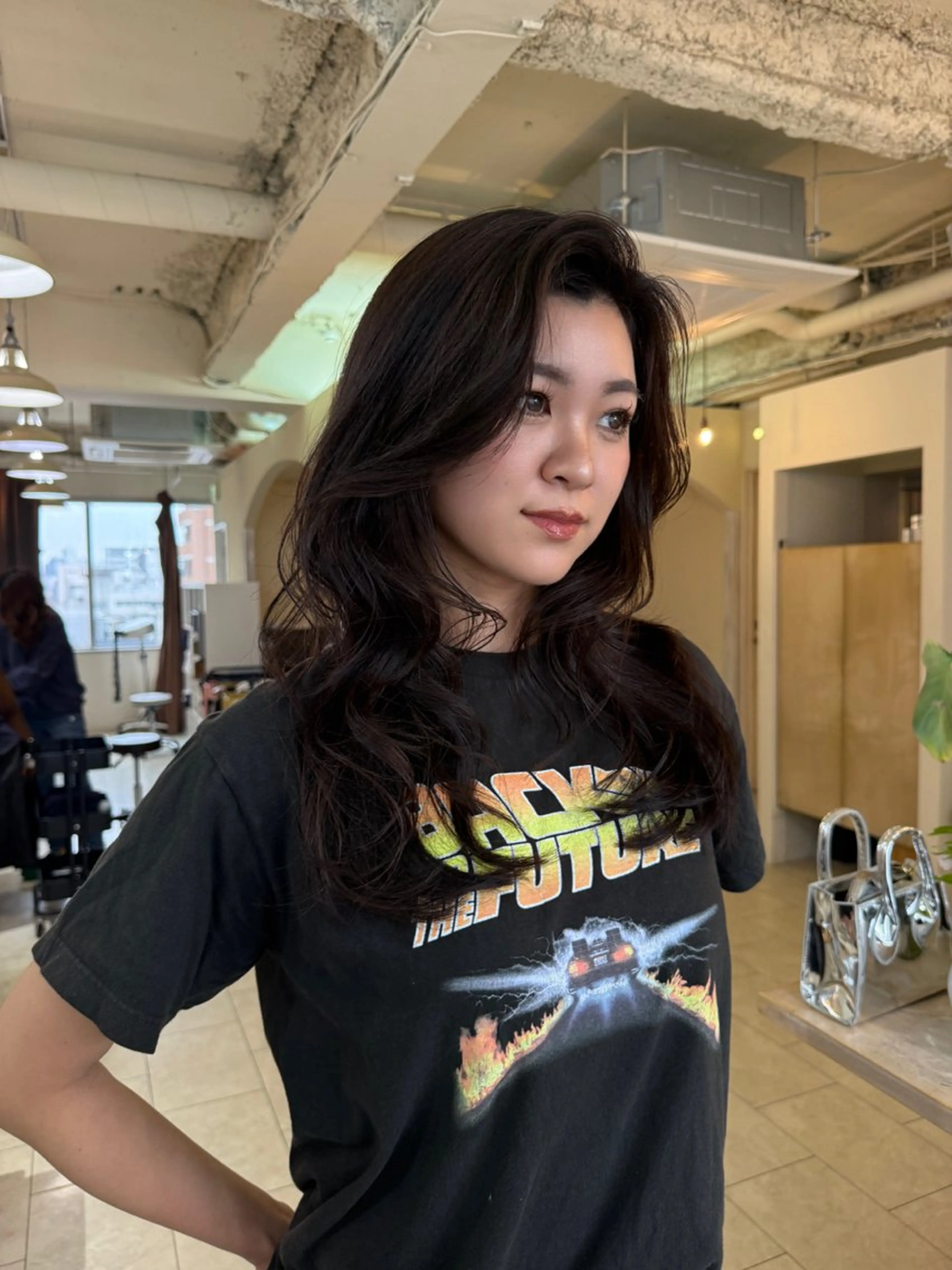 ロング ヘアカラー Maho/海外 レイヤー/ハッシュのヘアスタイル