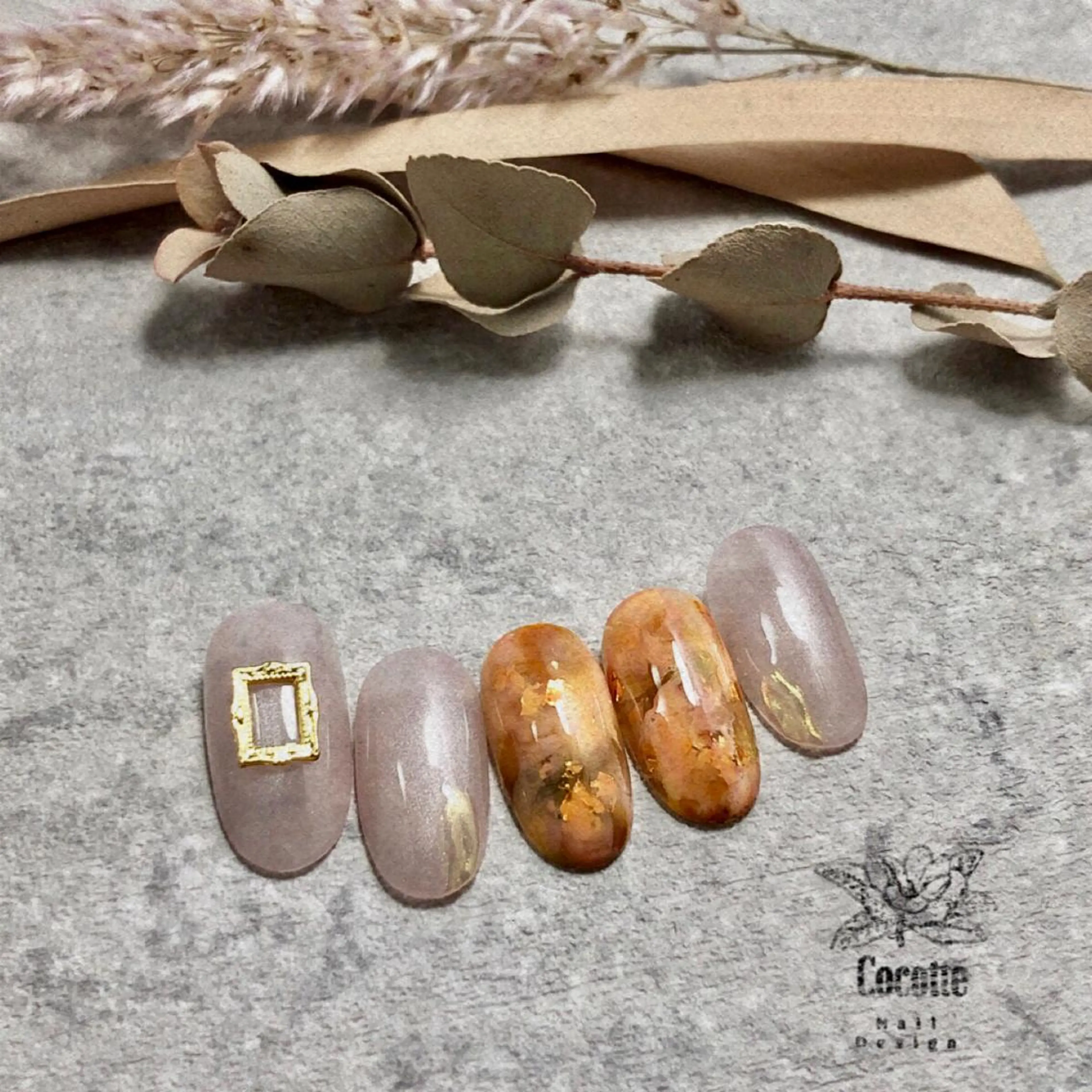 ネイル べっ甲ネイル Nemoto Mariのネイルデザイン