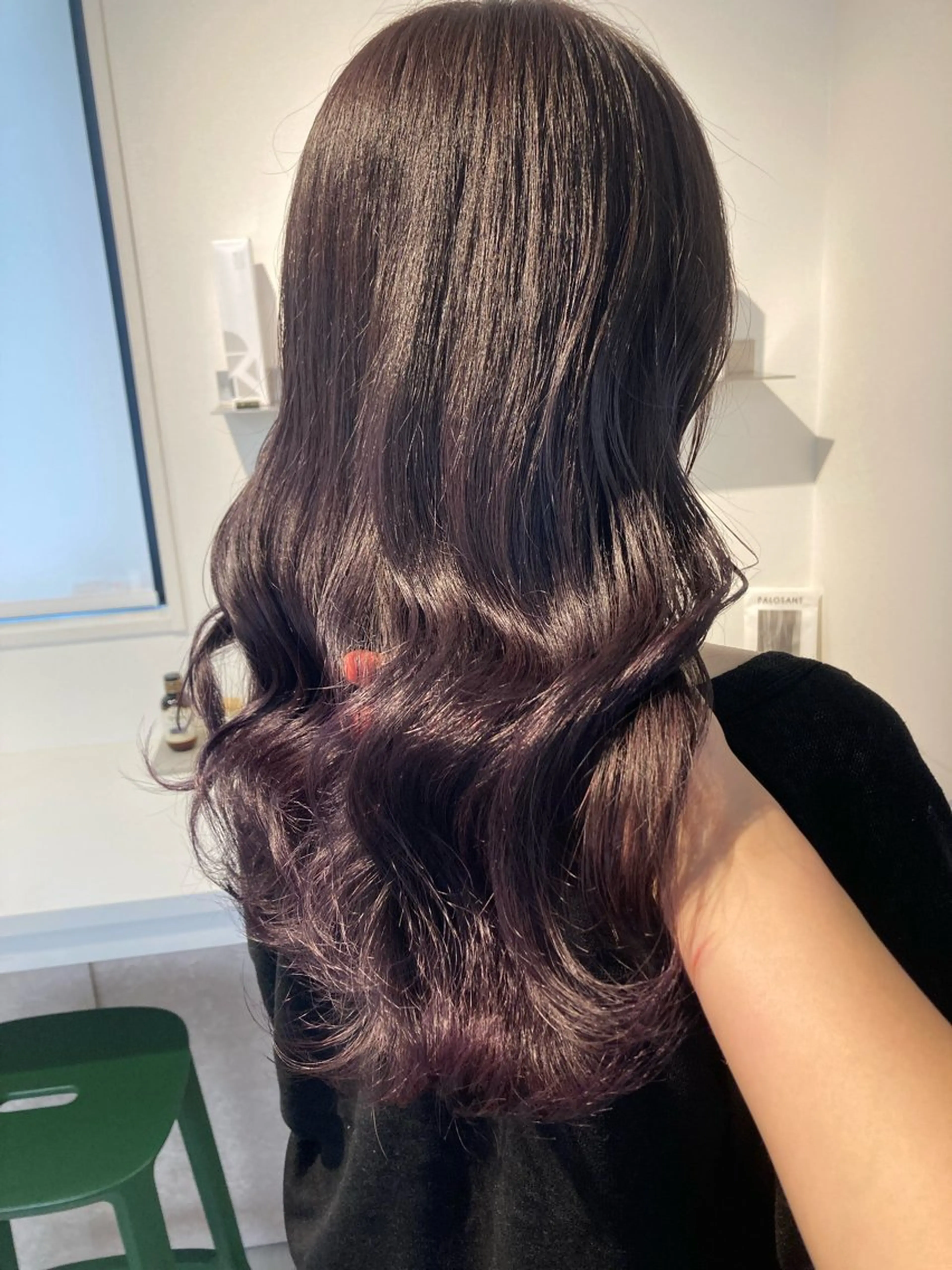 セミロング カット ヘアカラー トリートメント ✨色持ちの良い艶 カラー✨蟹江真世のヘアスタイル