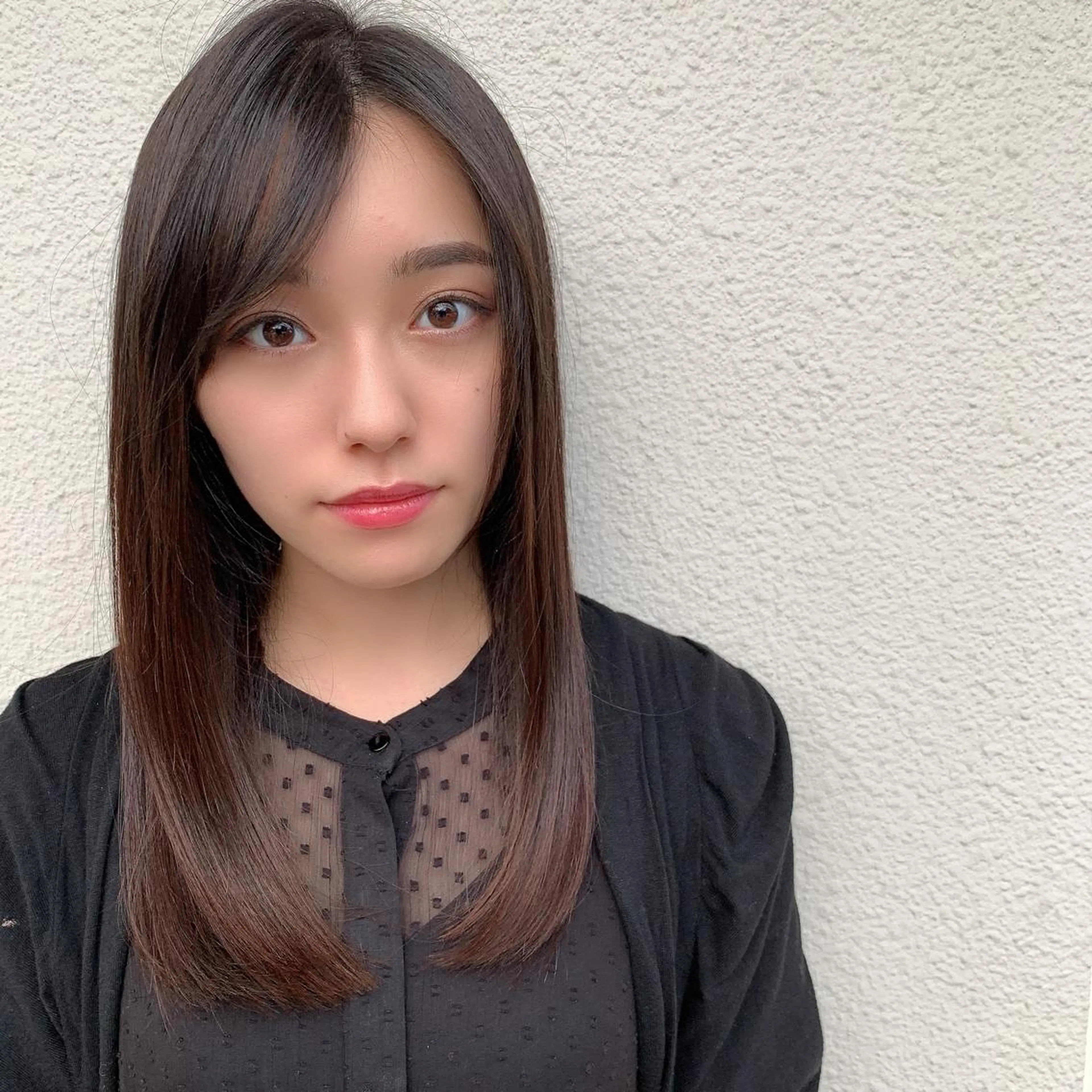 ミディアム カラー アディクシーカラー アクアカラー アッシュ バレイヤージュ ベージュカラー Lome'所属・✨ブリーチマスター✨ オクヤマヨウスケのヘアスタイル