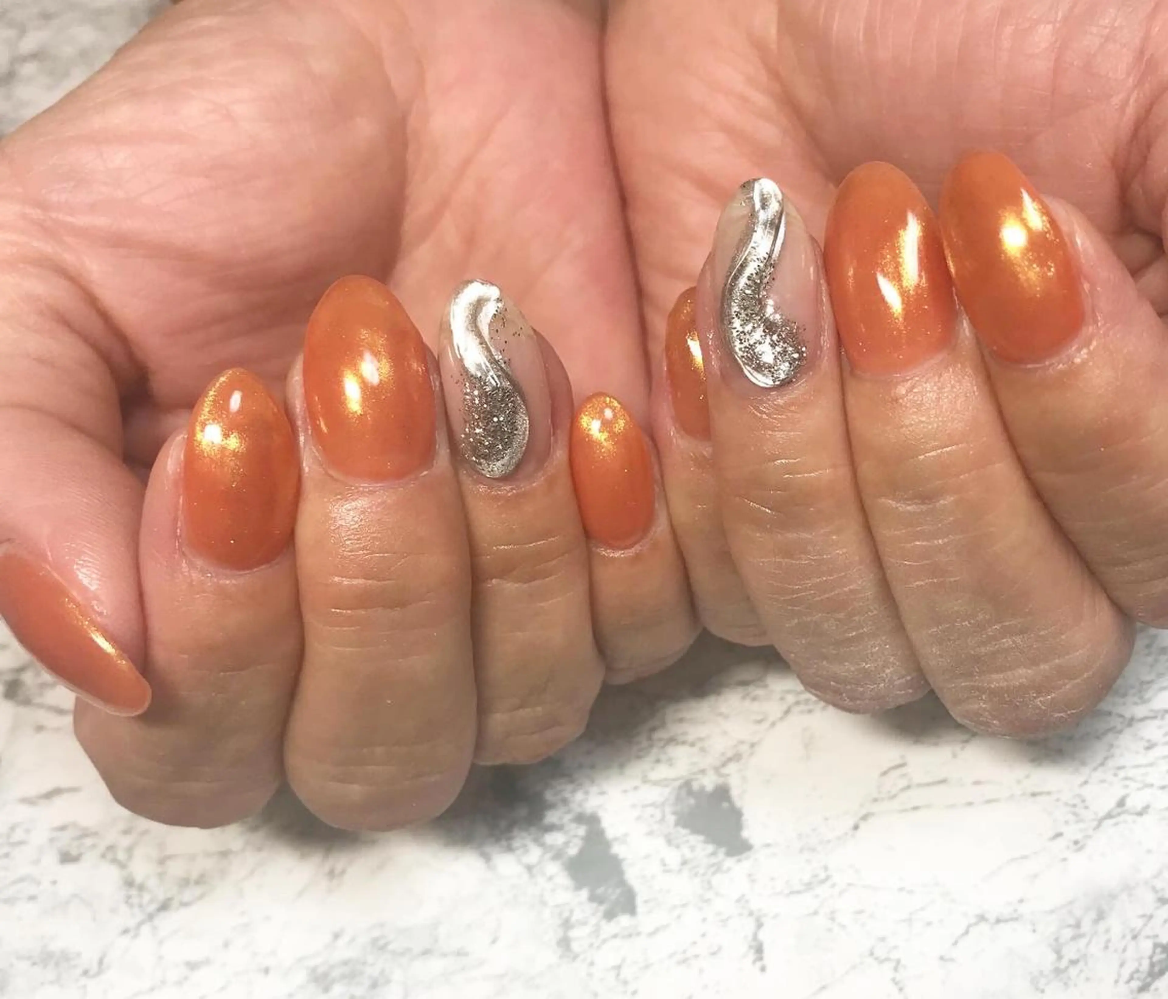 ネイル オーロラネイル フットネイル ニュアンスネイル シンプルネイル 春ネイル ネイル フフラ所属・nail fufla ♡yamane♡のネイルデザイン