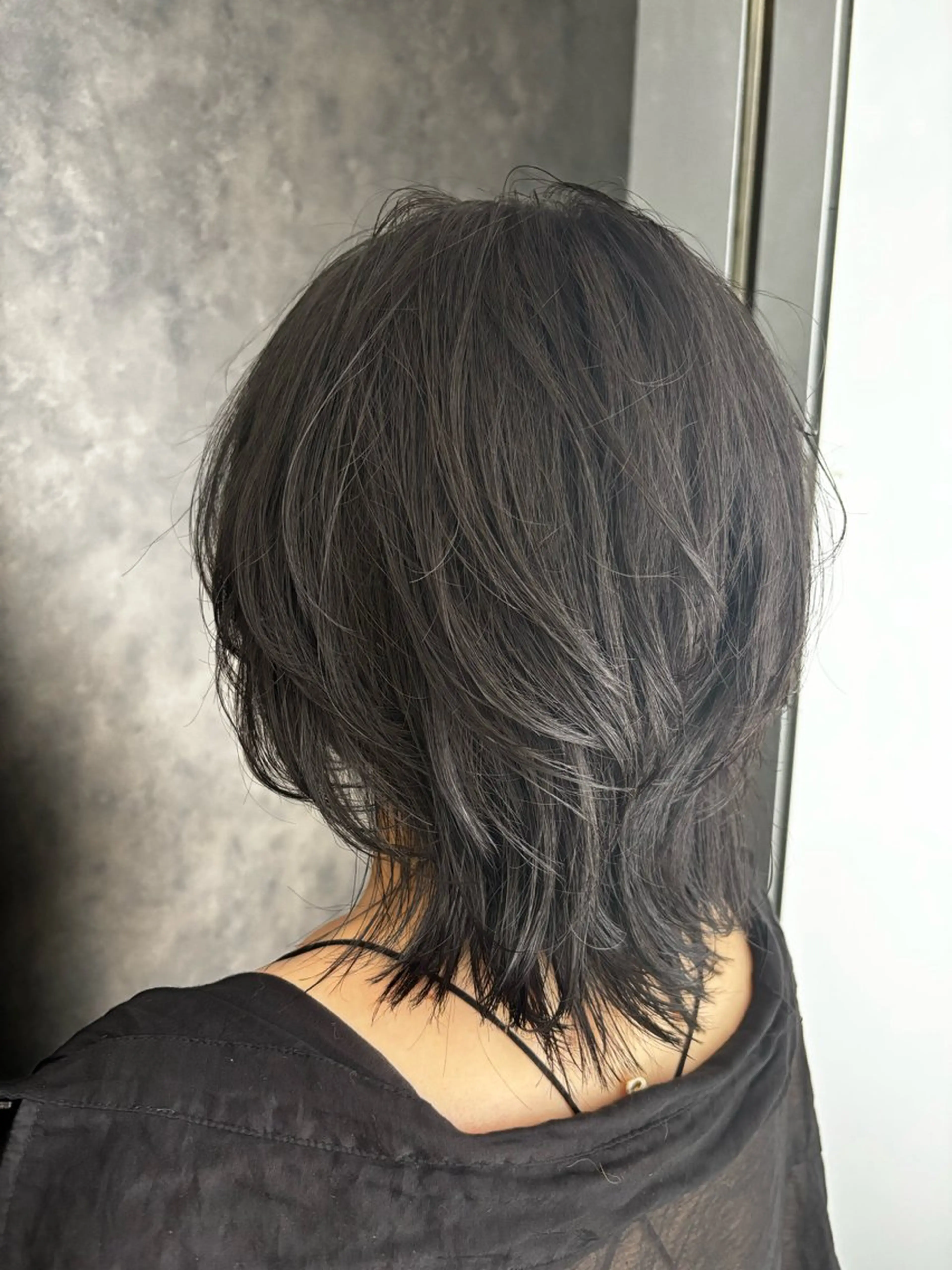 ミディアム カット ヘアカラー トリートメント 🌟髪質改善ケアカラ ー美髪縮毛矯正y🌟のヘアスタイル