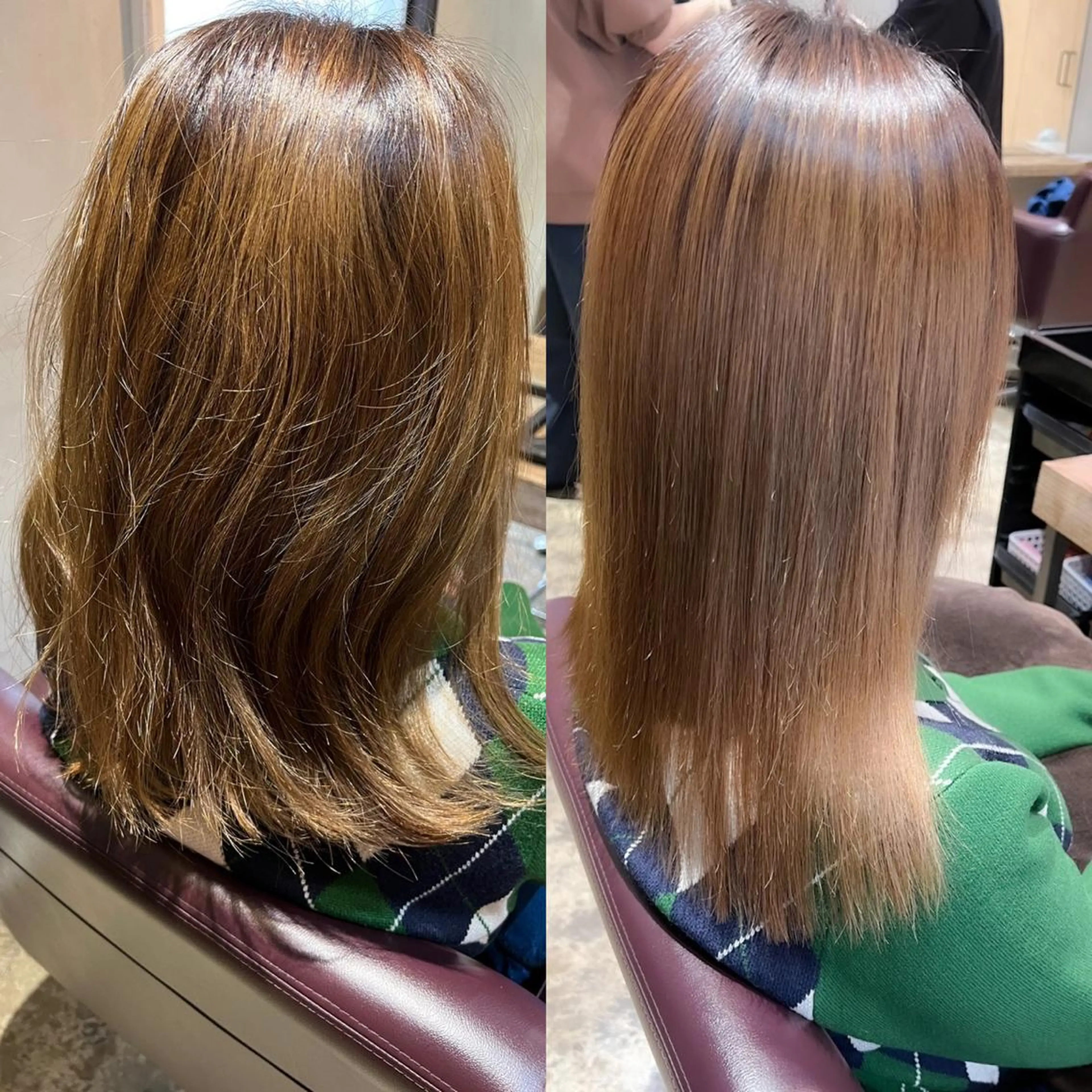 セミロング カラー 縮毛矯正 むらたねね🌻 スタイリストのヘアスタイル