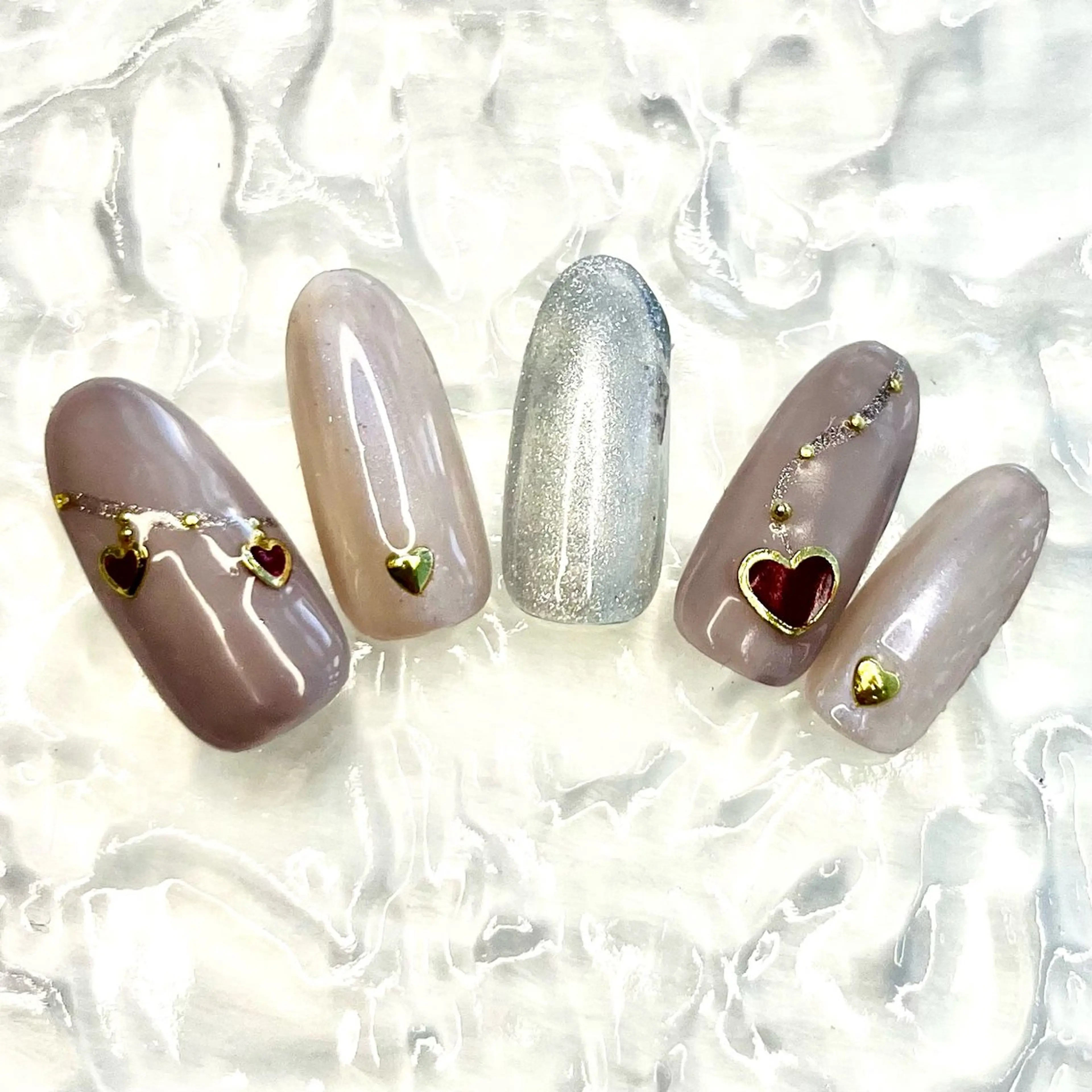 ネイル バレンタイン ルル ソレイユのネイルデザイン