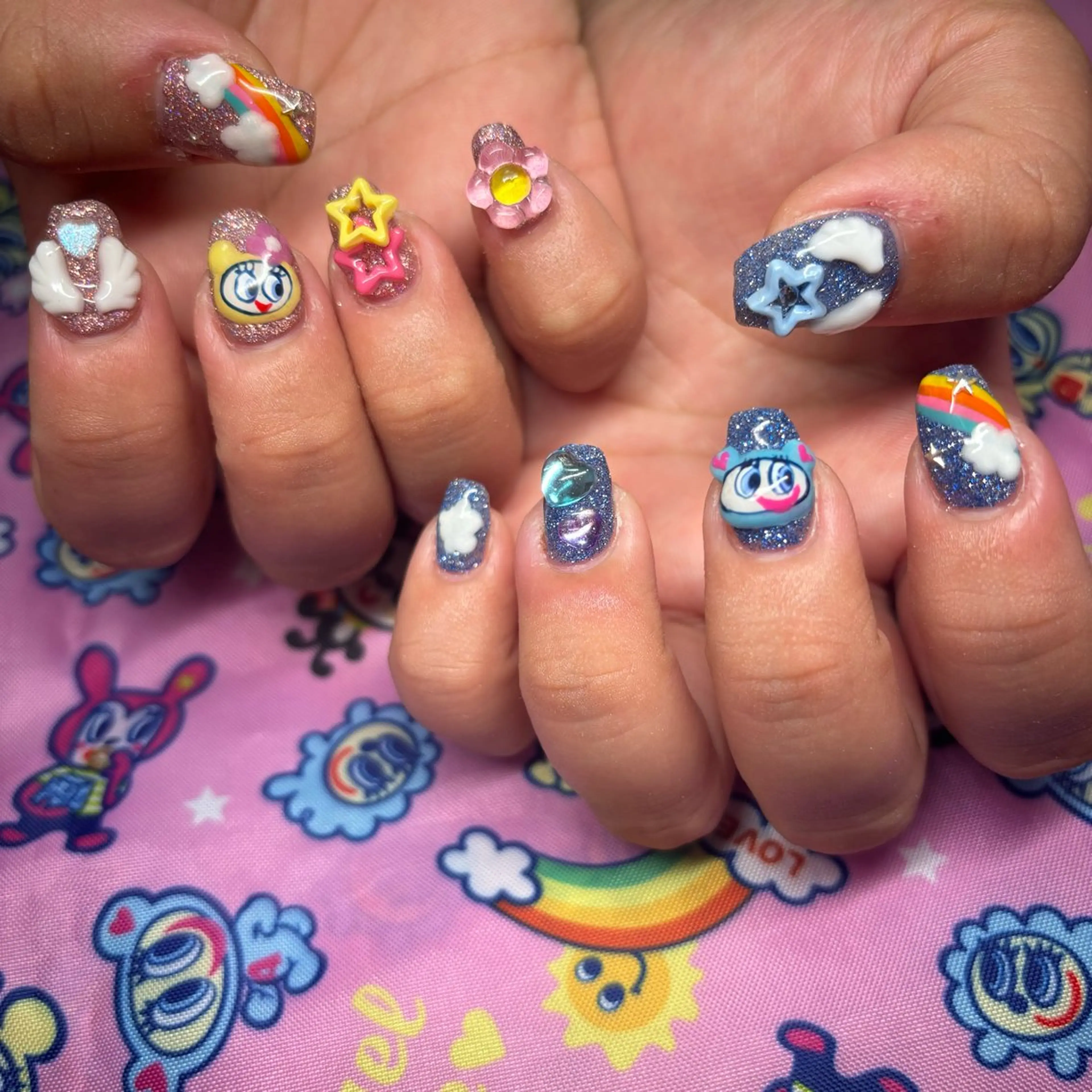 ネイル アートネイル ハンドネイル RE💟N.NAIL ラテン系お姉さんのネイルデザイン