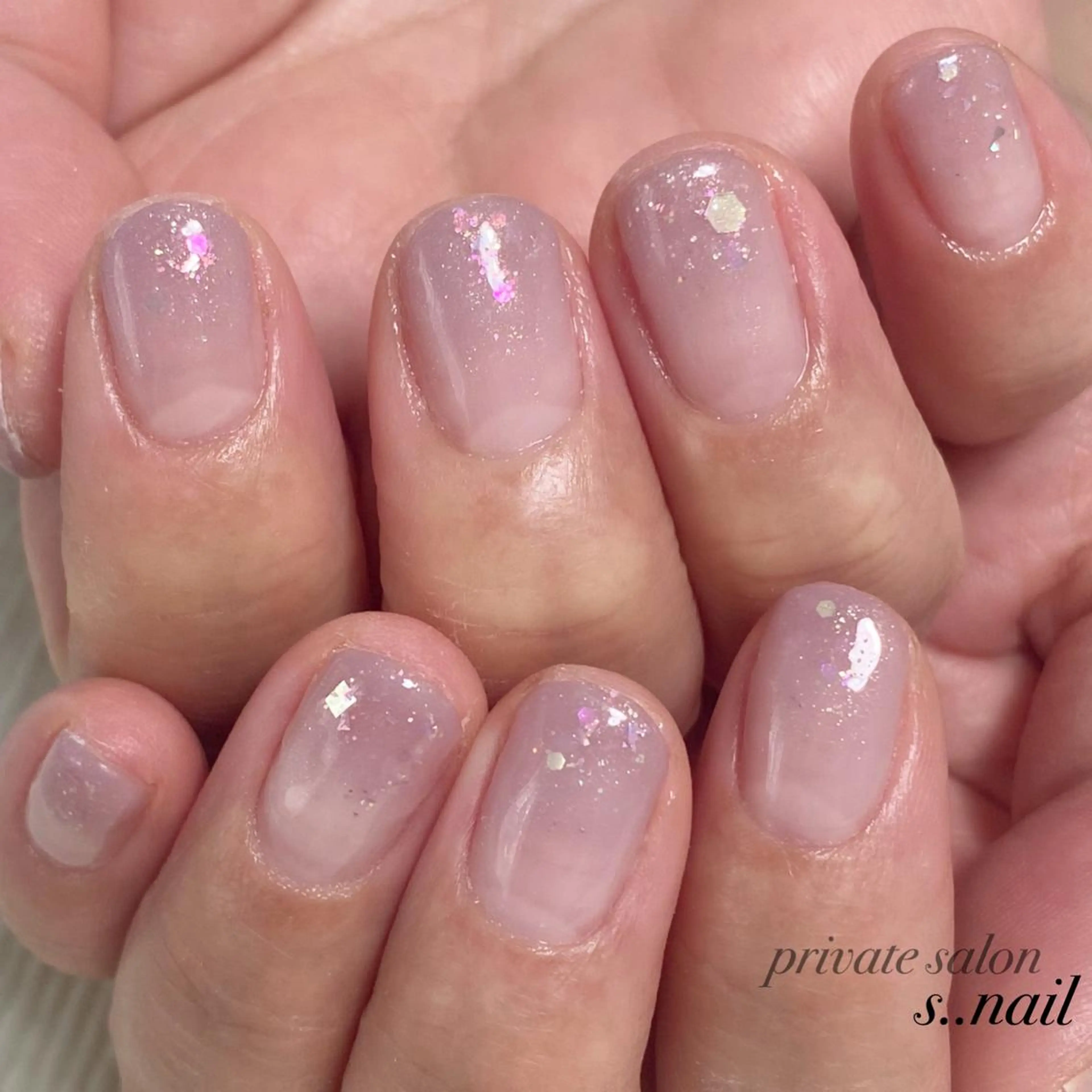 ネイル パープル ハンドネイル フットネイル s..nail / MORITAのネイルデザイン