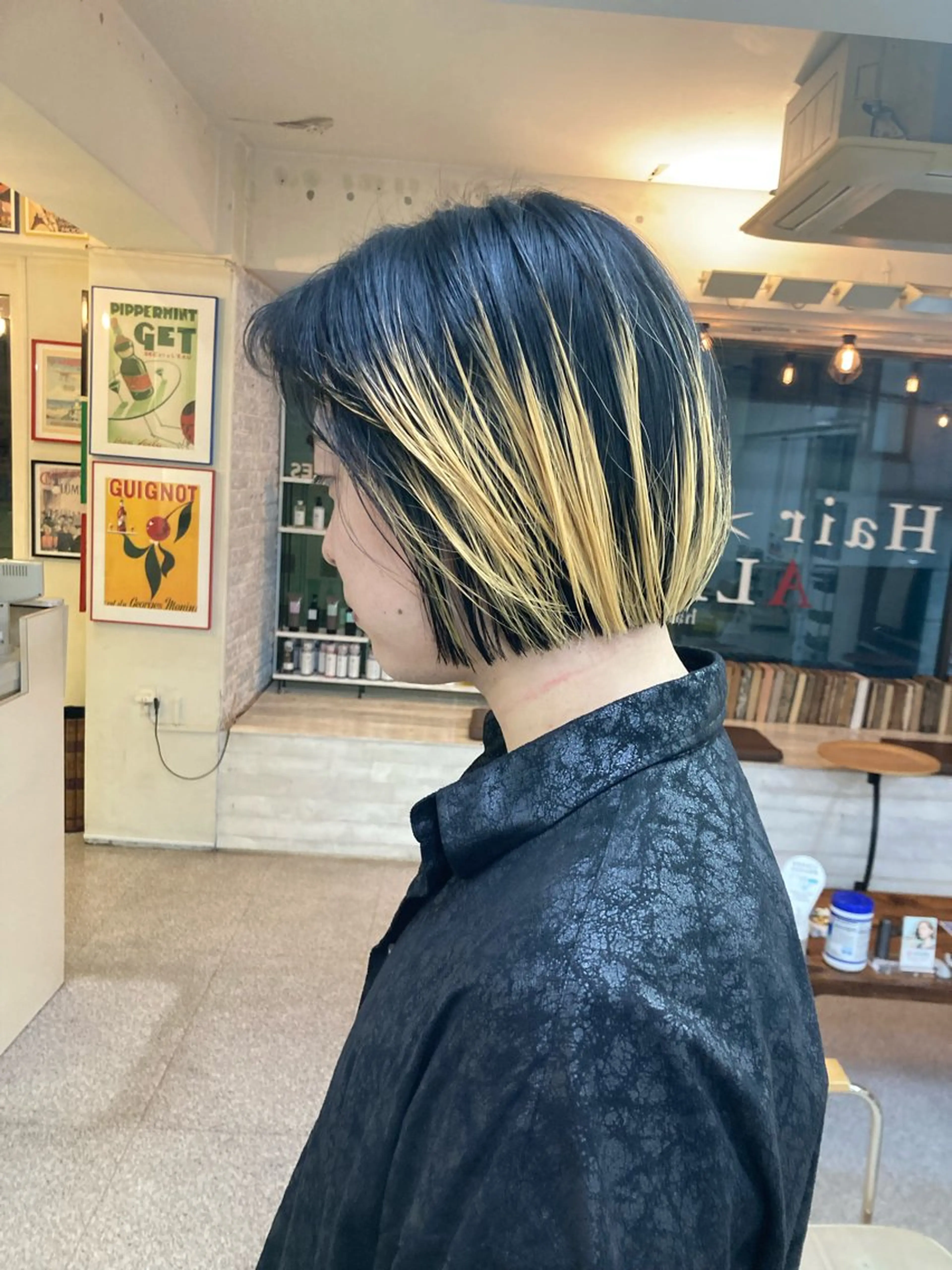 ショート カラー ウルフレイヤー エクステ/kokiのヘアスタイル