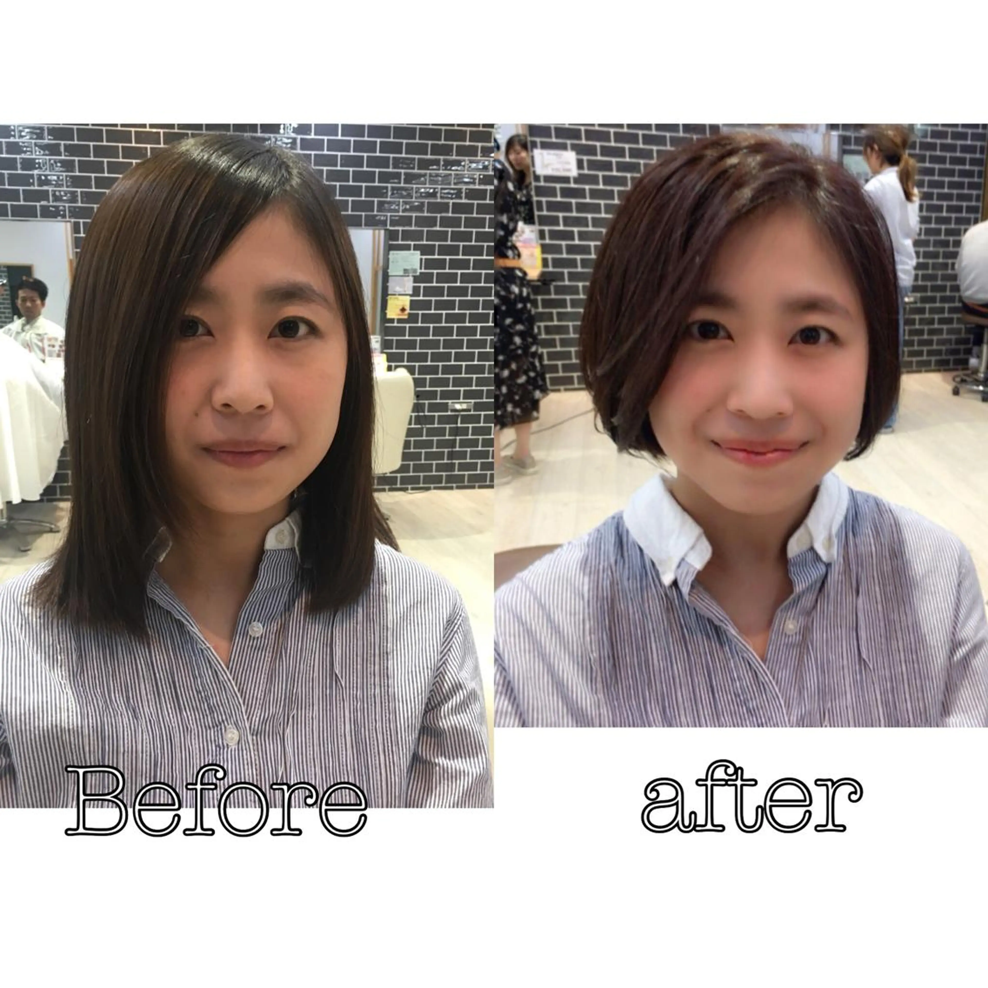 ショート カラー ショートボブ ボブ 顔周りカット ショートヘア 小顔カット SALOWIN四条河原町所属・中村 美穂のヘアスタイル