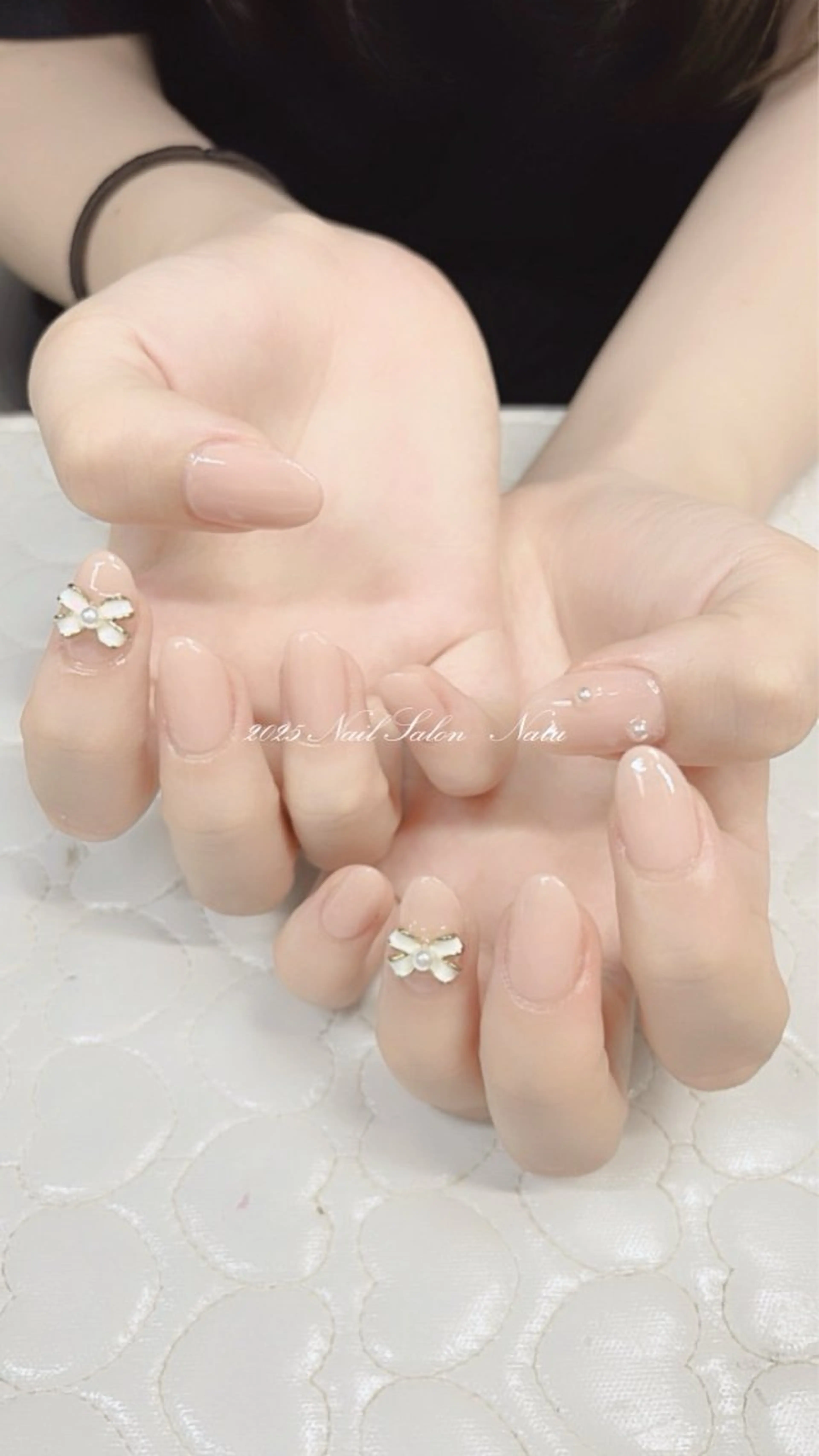 ネイル 長さ出し ロングネイル nailsalon Natuのネイルデザイン