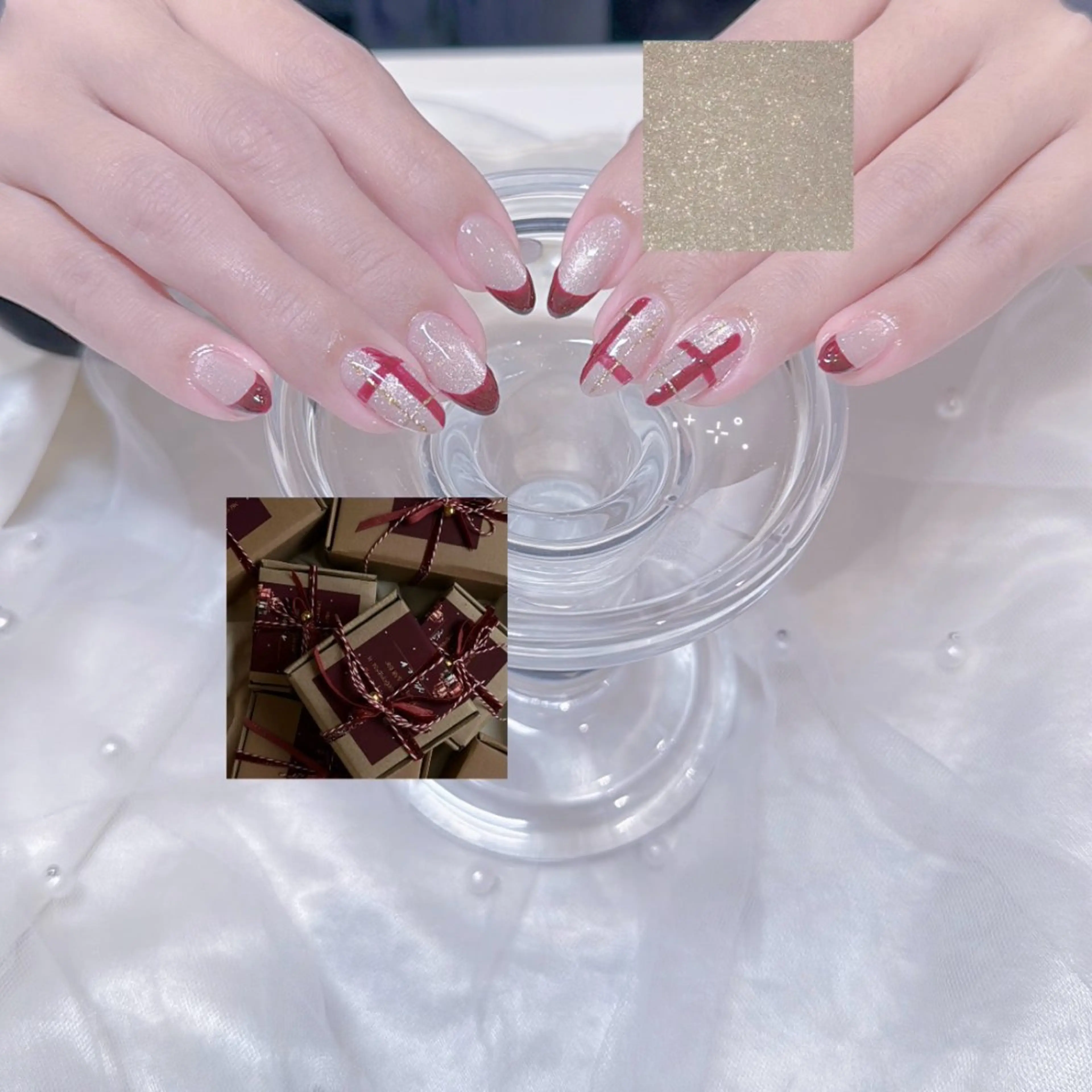 ネイル 冬ネイル クリスマス ハンドネイル GOTODAYシェアサロン名古屋PARCO店所属・୨୧ ayakaのネイルデザイン
