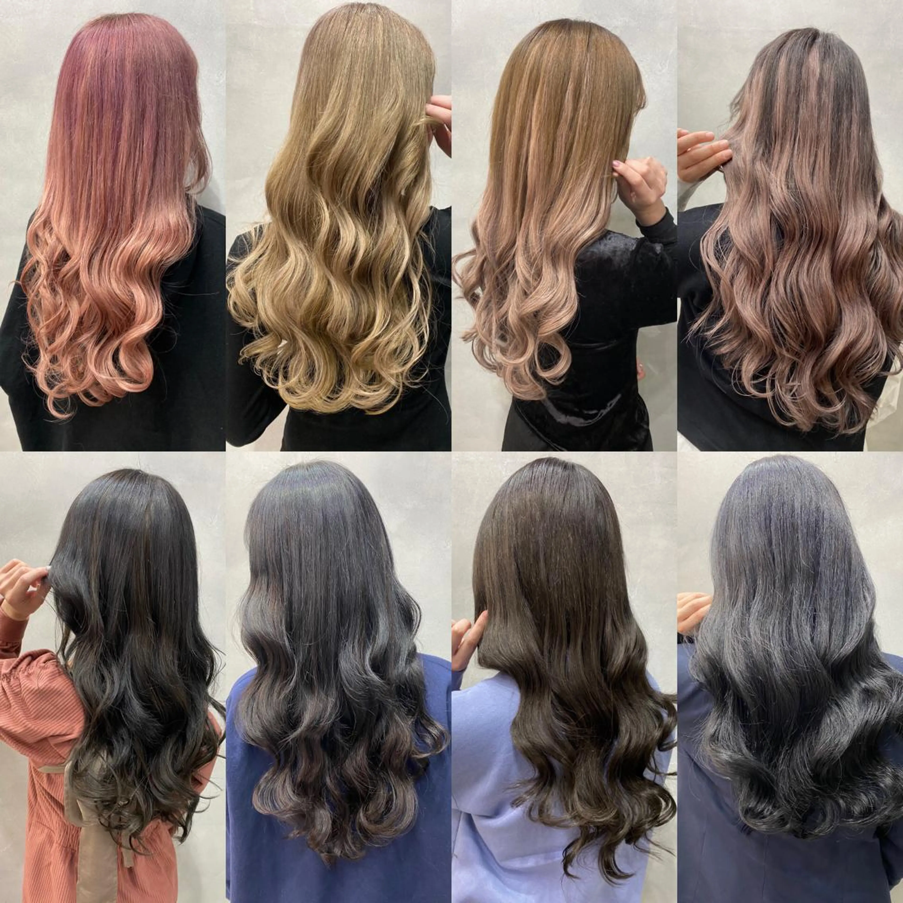 セミロング カラー ヘアアレンジ シールエクステ バレイヤージュ ダブルカラー グラデーションカラー ハイライトカラー LAVENDIA Azabu所属・LAVENDIA 初音のヘアスタイル