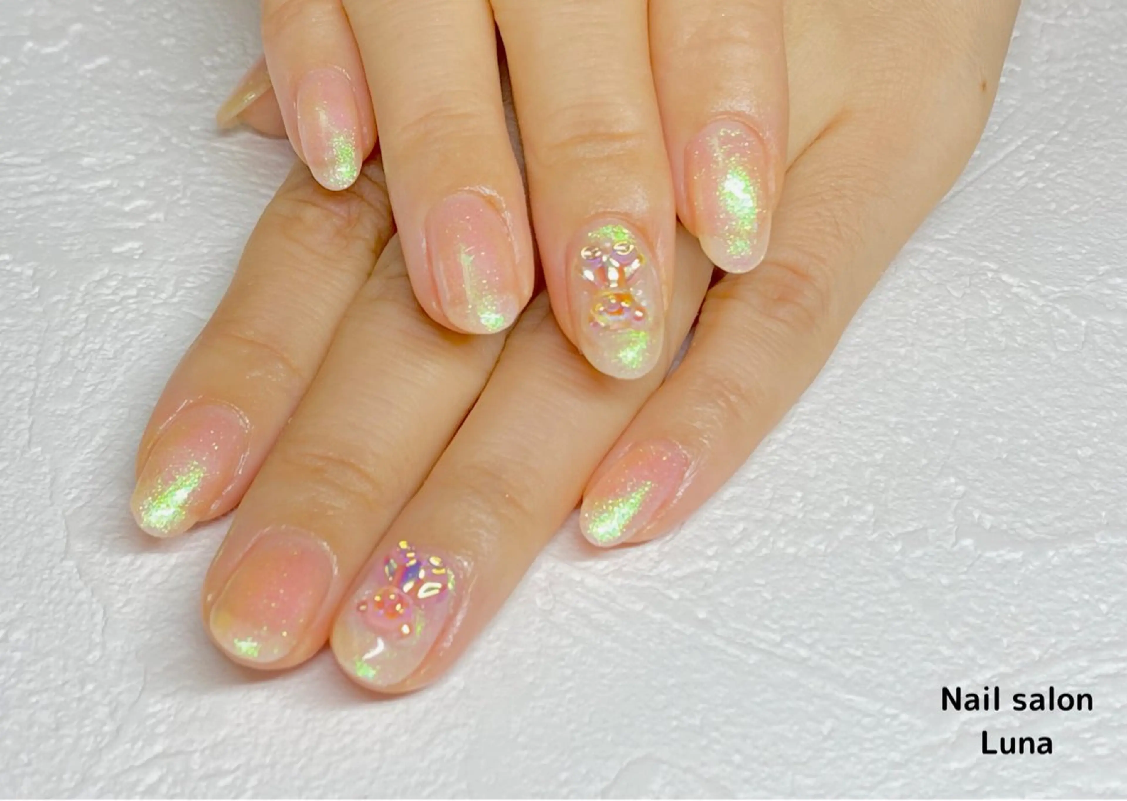 ネイル フットネイル マグネットネイル 加藤 美穂のネイルデザイン