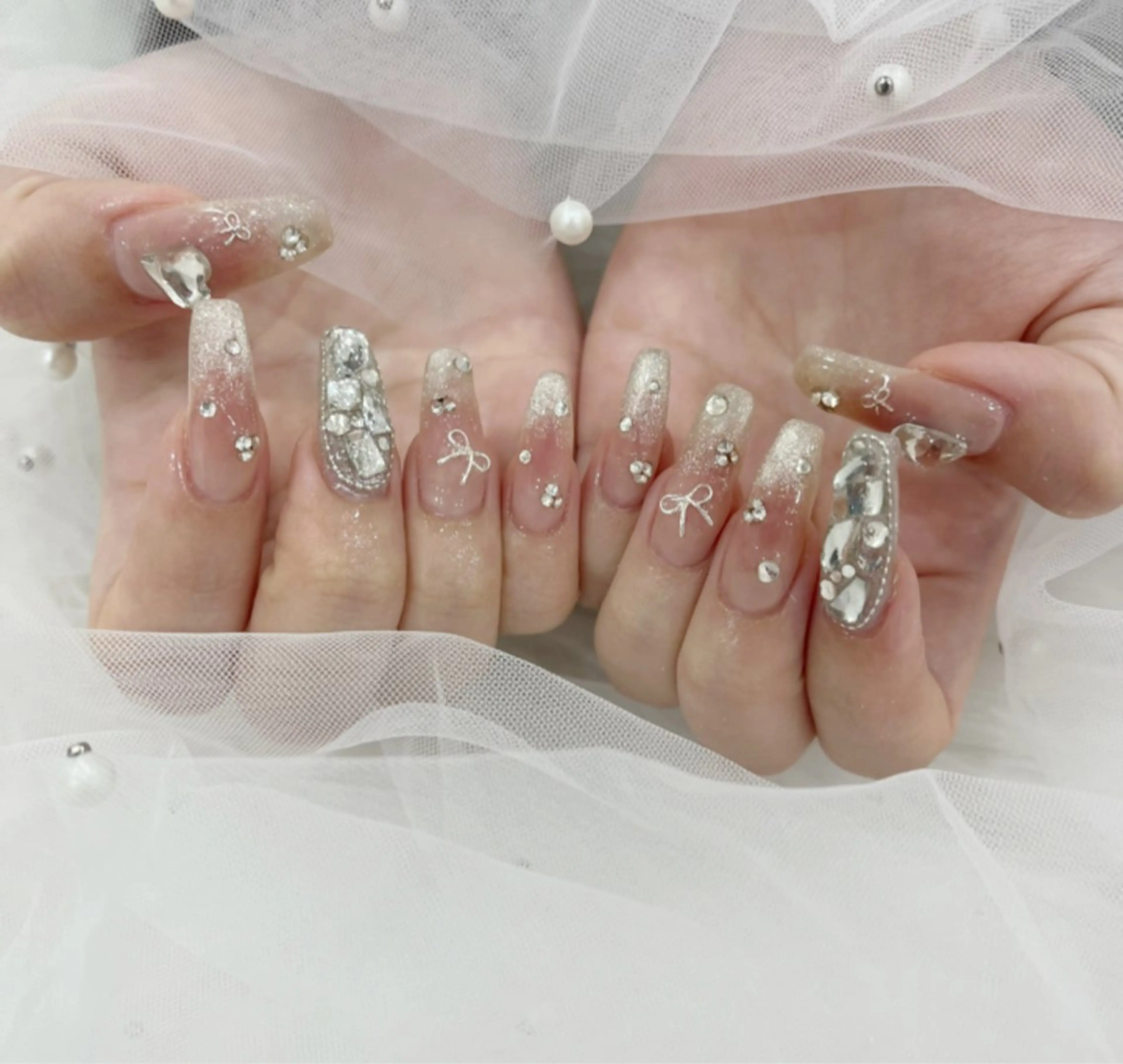 ネイル 長さ出し フットネイル ジェルネイル 韓国ネイル マグネットネイル #Amin所属・#Amin nail salonのネイルデザイン