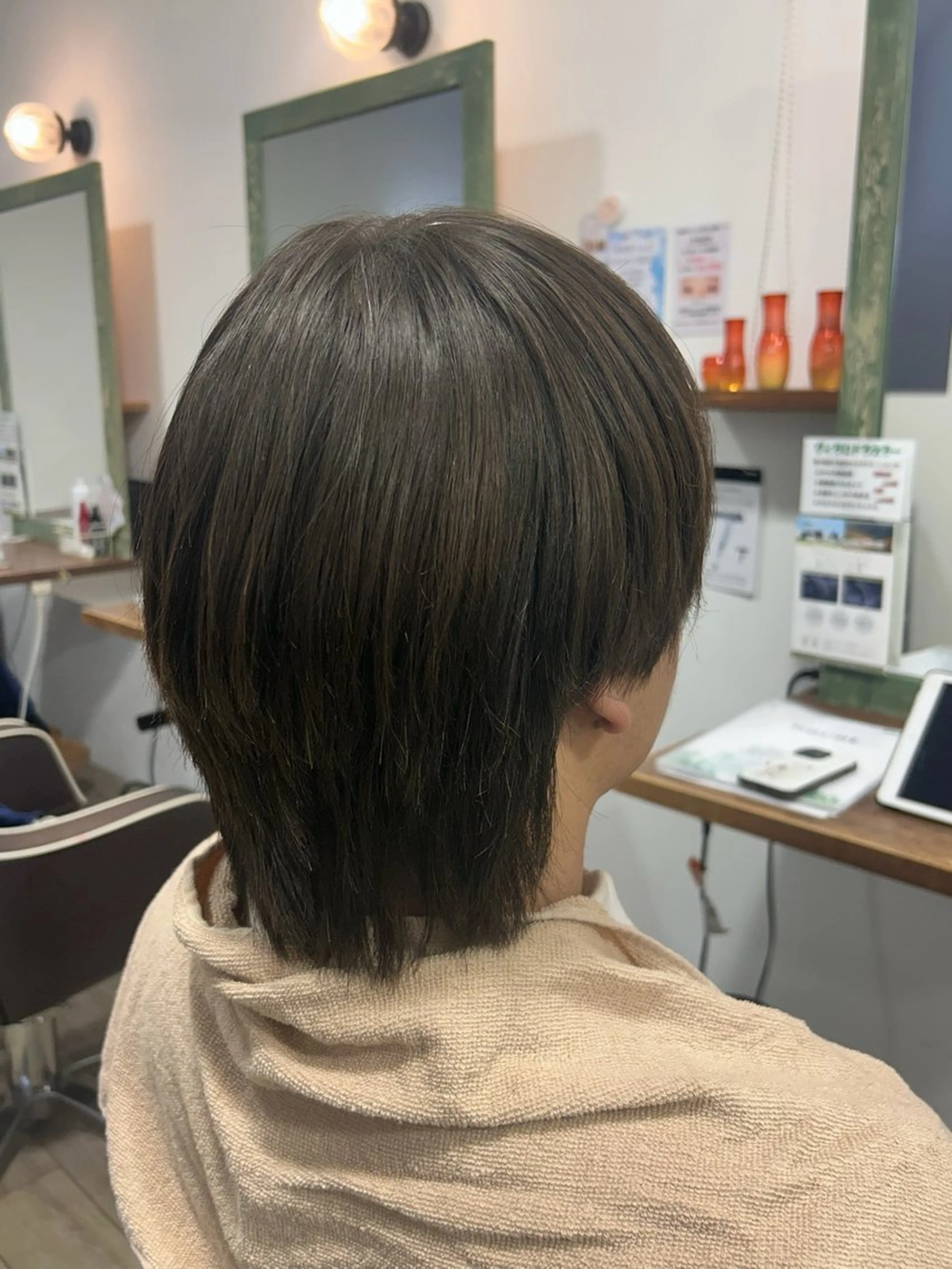 ショート 縮毛矯正 トリートメント モデル募集🌷/ 艶カラー/大谷李緒奈のヘアスタイル