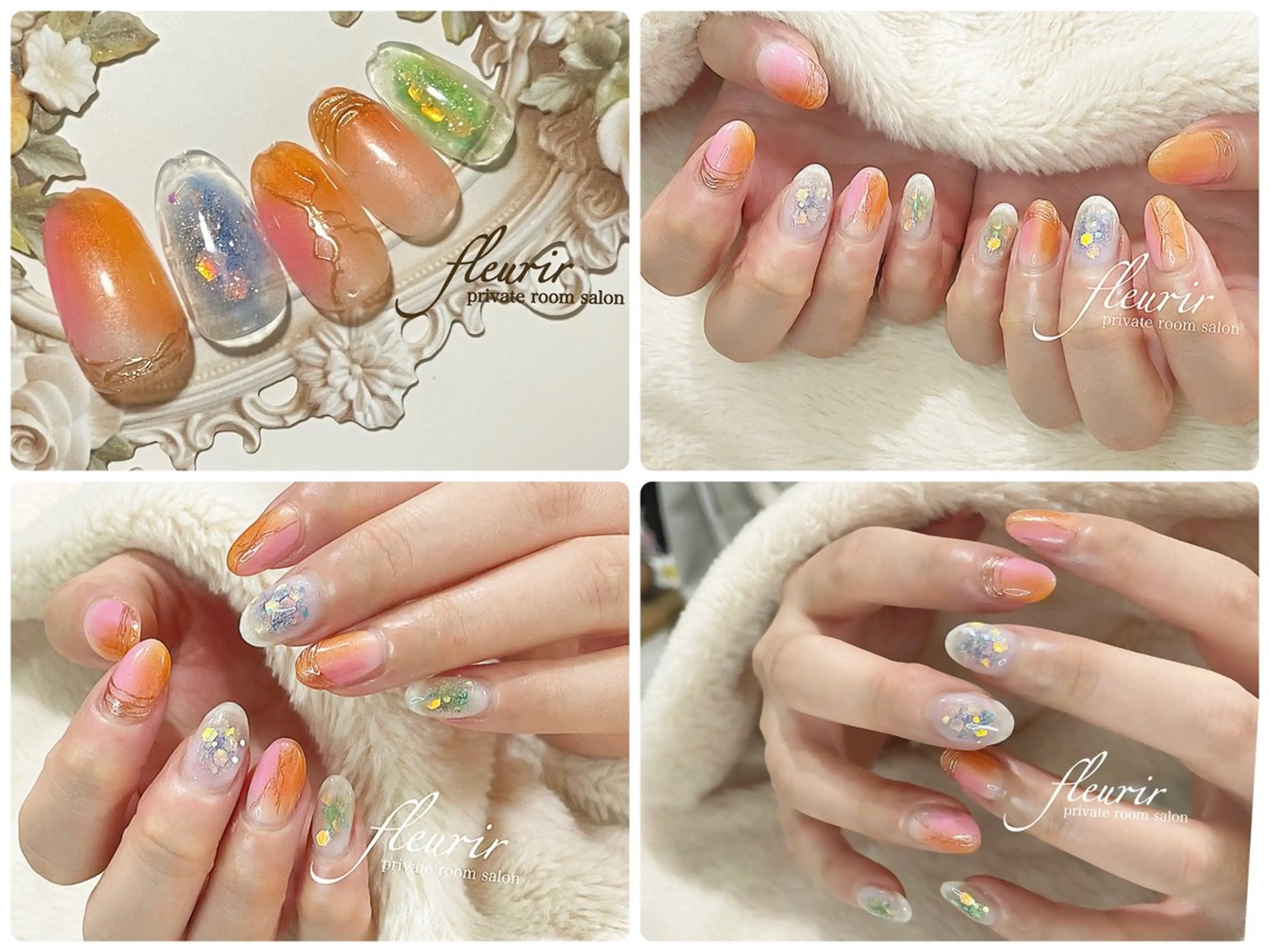 ネイル フルリール 【プライベートサロンのネイルデザイン