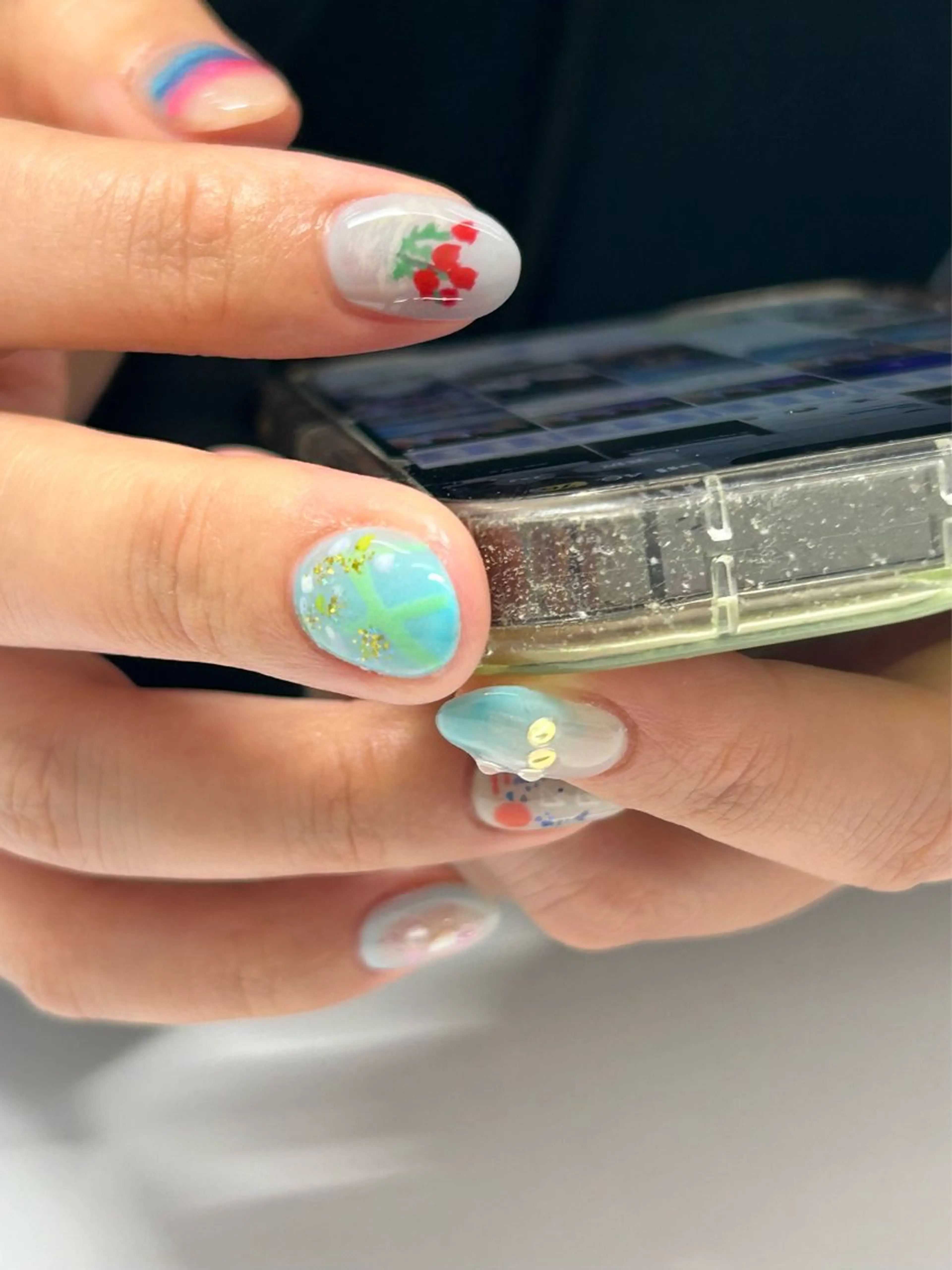 ネイル ハンドネイル プライベートネイルサロンone nail所属・one nail 【カラフル/個性派】のネイルデザイン