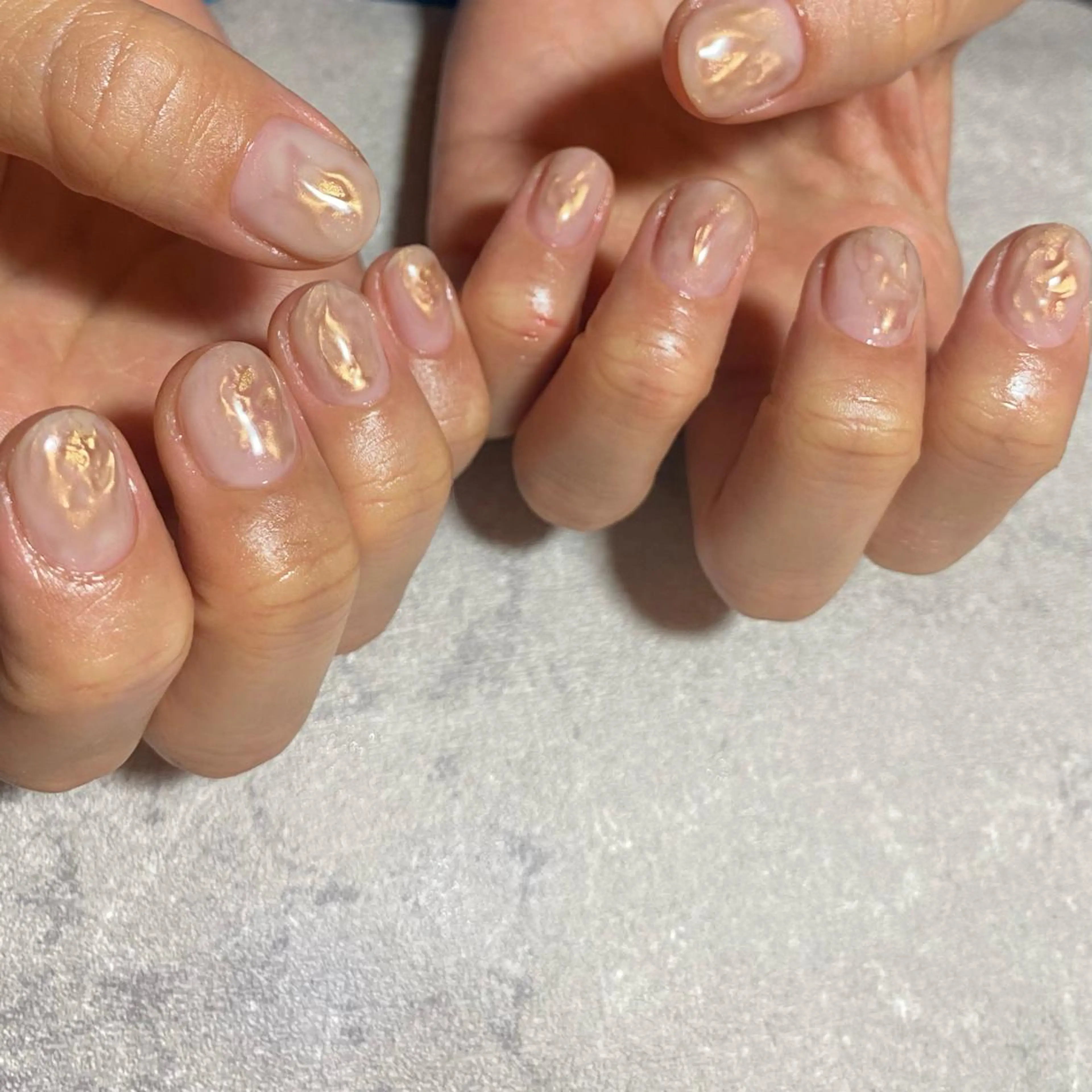 ネイル アートネイル ニュアンスネイル 春ネイル 夏ネイル ハンドネイル 山田 貴子のネイルデザイン