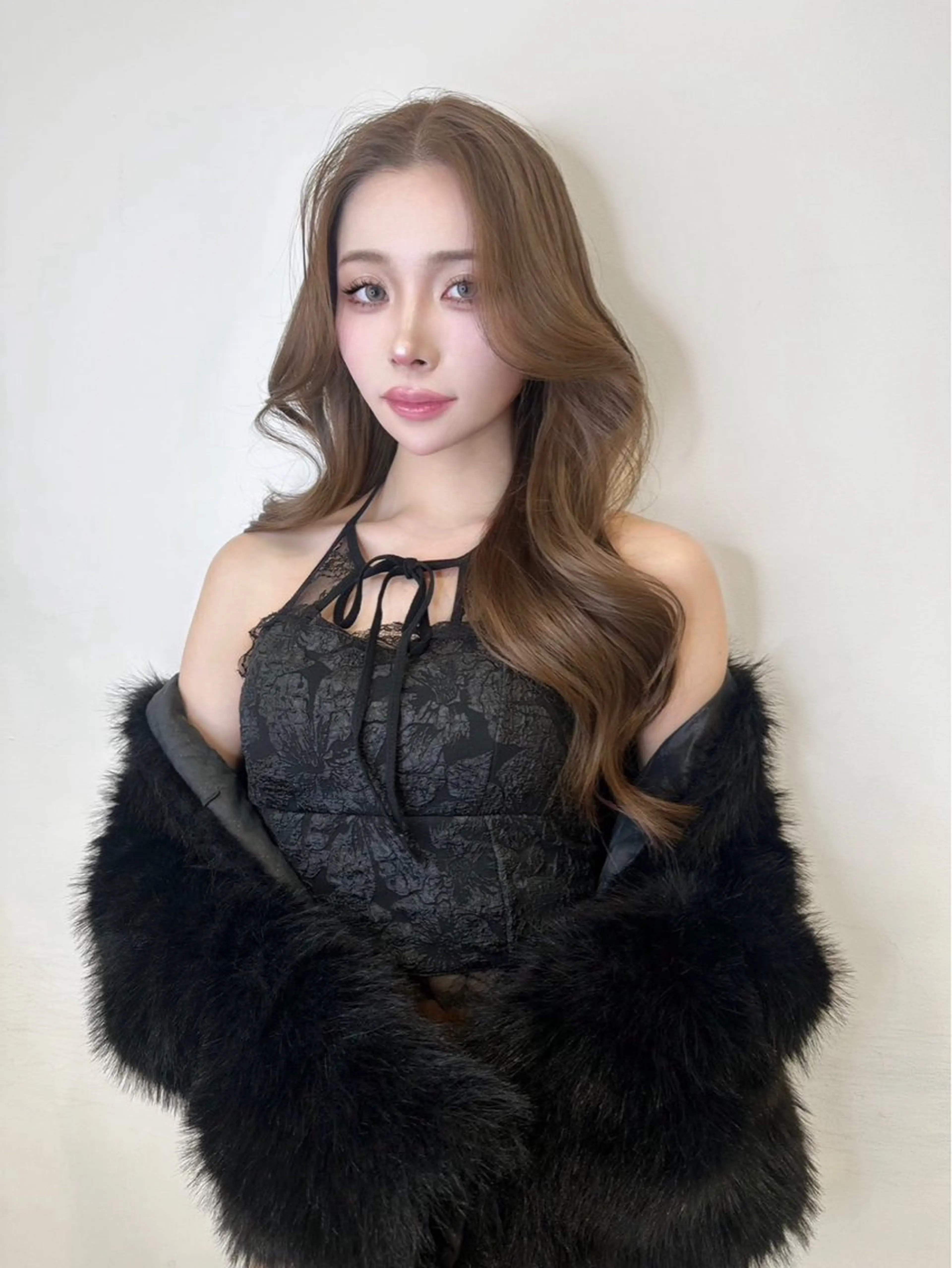 ロング カラー ブリーチ 透明感カラー ダブルカラー ブリーチなしカラー レイヤーカット ワンホン🎀韓国ヘア 💞新宿/GAKUのヘアスタイル