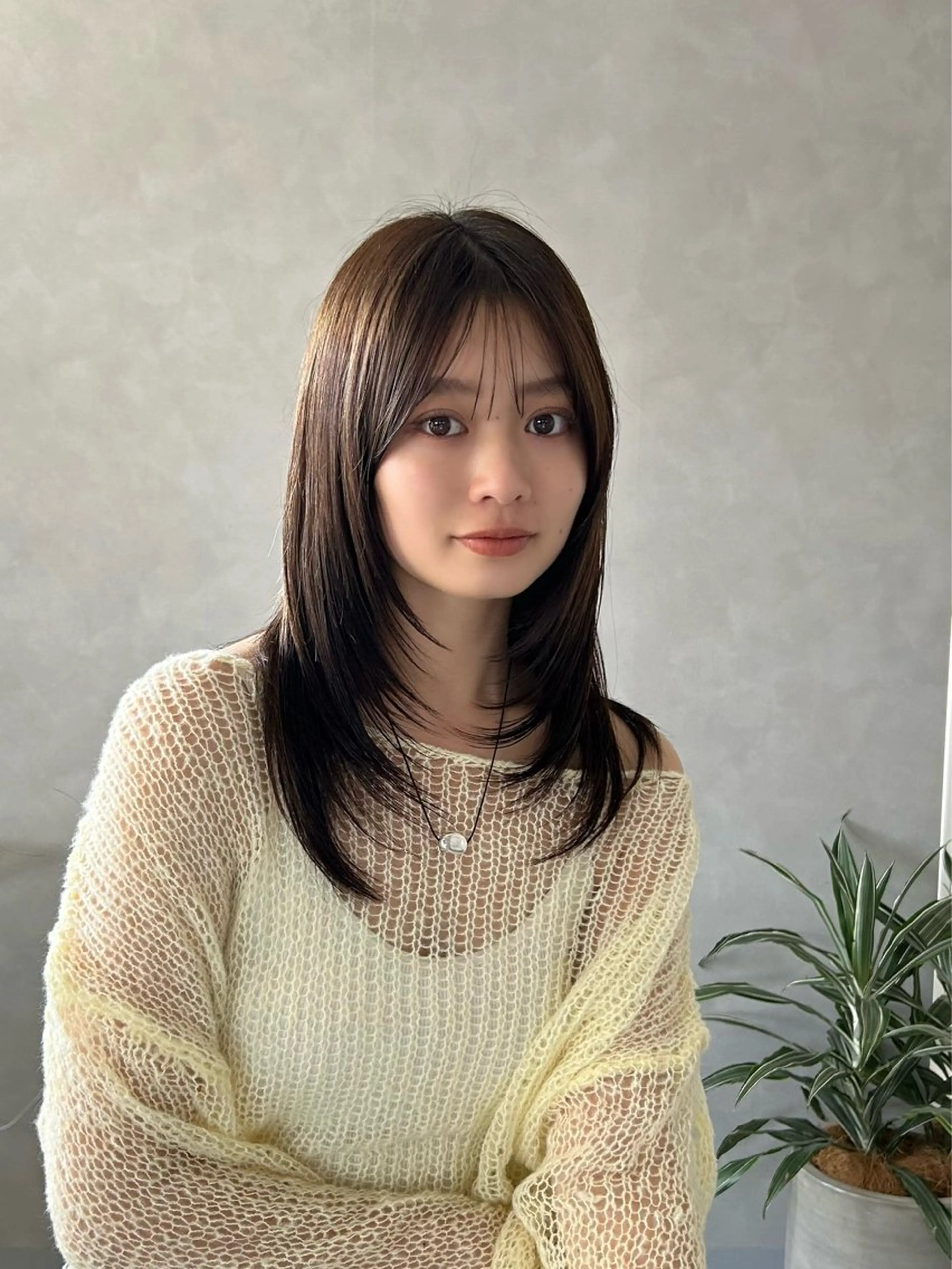 ミディアム カラー グレージュ レイヤーカット ❤️ショートカット ・顔周りカット❤️のヘアスタイル