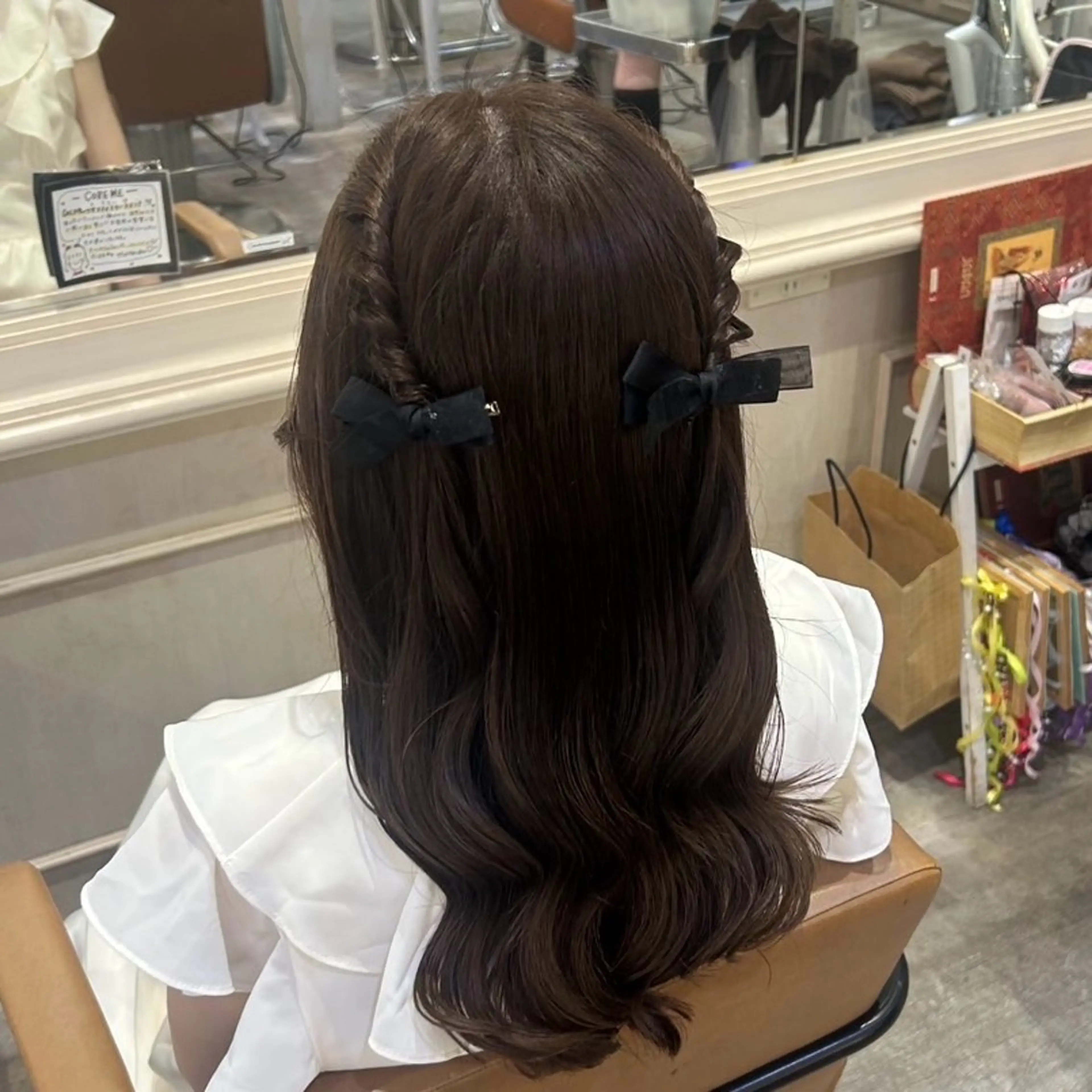 セミロング ヘアセット 🥀暖色/エクステ/ ヘアメ/横浜/かなこのヘアスタイル