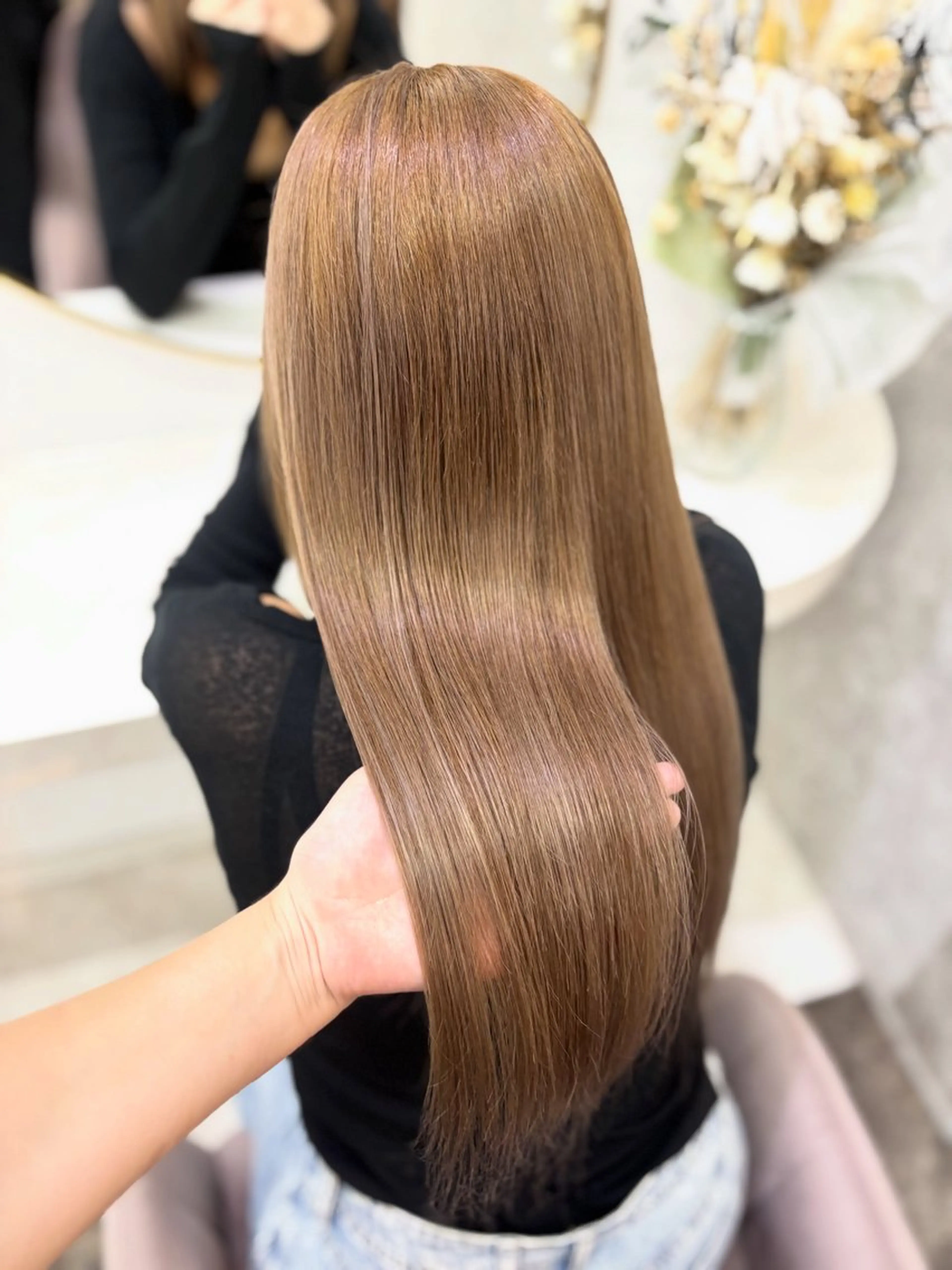 ミディアム 💘Kurea💘 艶髪/韓国/暗髪のヘアスタイル