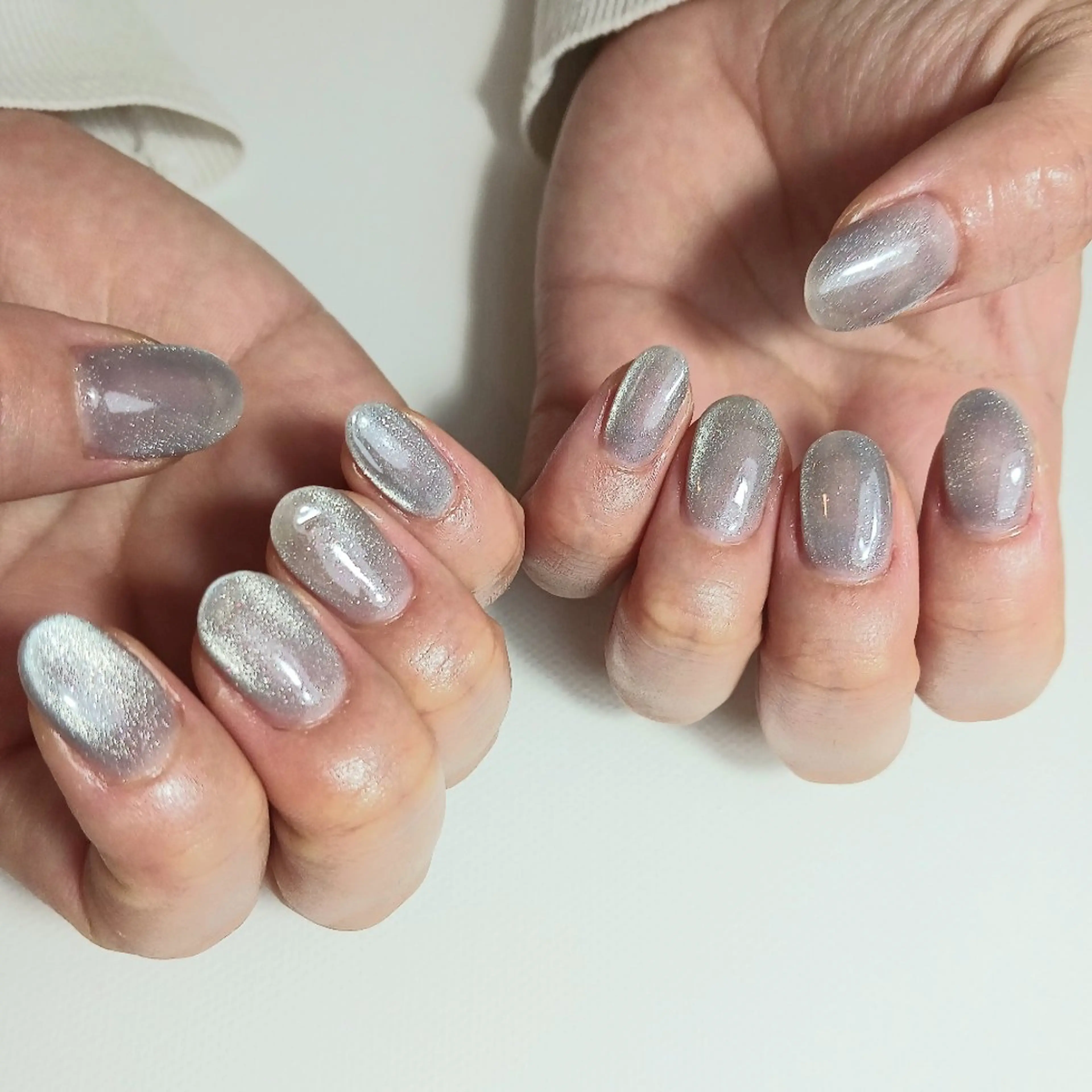 ネイル ジェルネイル キラキラネイル マグネットネイル 持ち込み ワンカラーネイル ハンドネイル owlnail /持込みデザイン専門のネイルデザイン