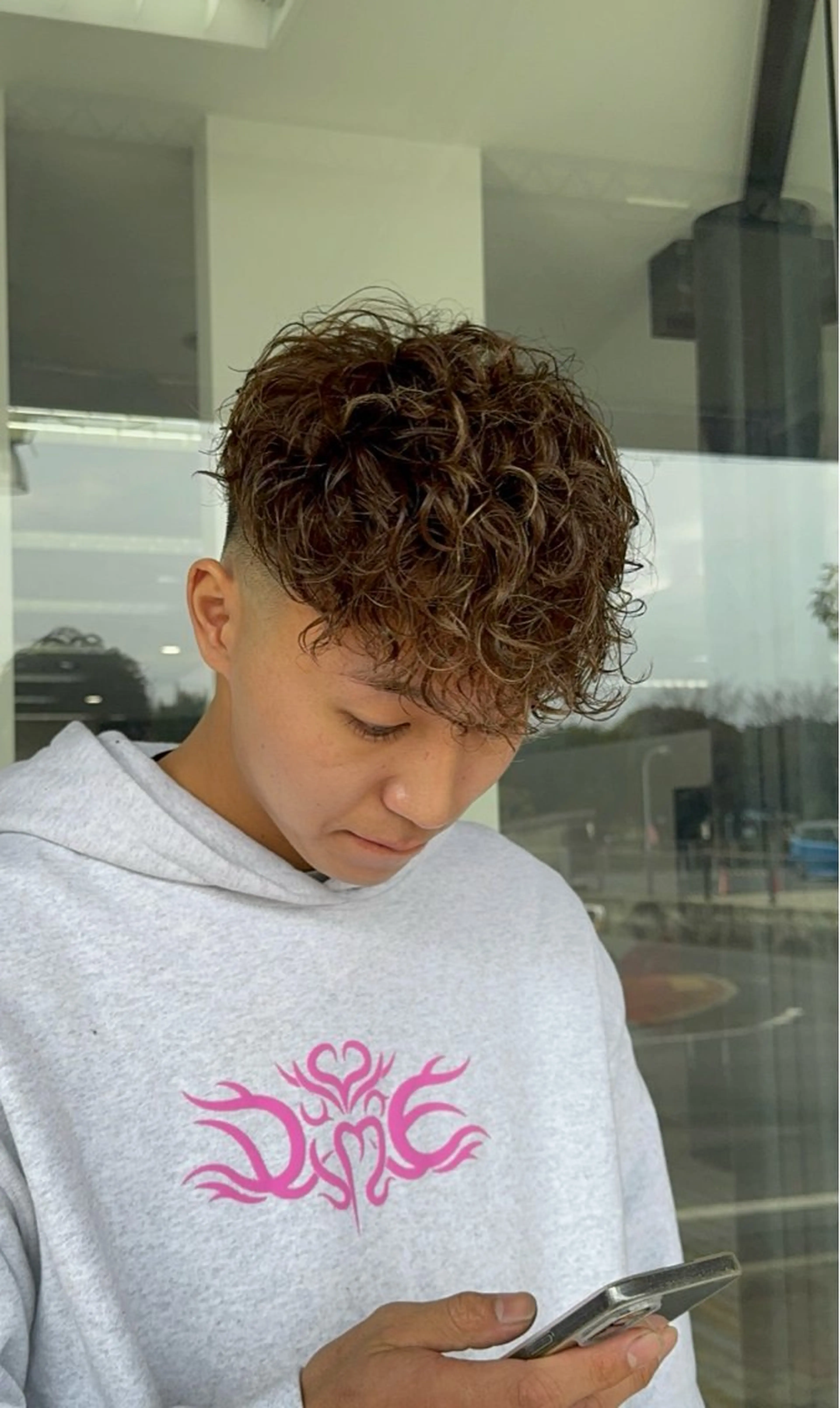 ショート カラー パーマ メンズ カット ヘアカラー パーマ 【メンズ特化】岩瀬 武【メンズパーマ】のヘアスタイル