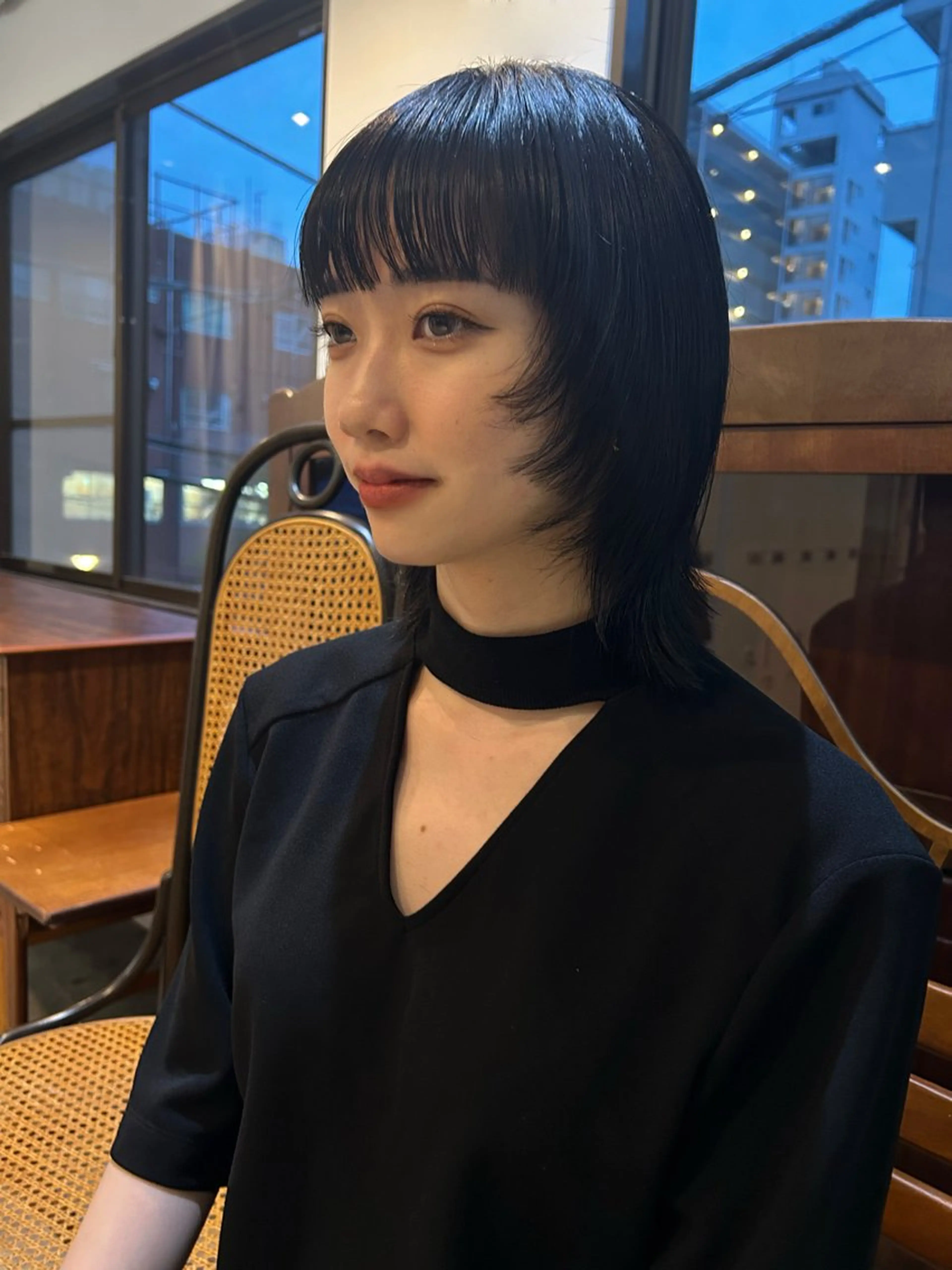 セミロング カラー ヘアアレンジ ヘアカラー 🎀suzuna 透明感colorのヘアスタイル