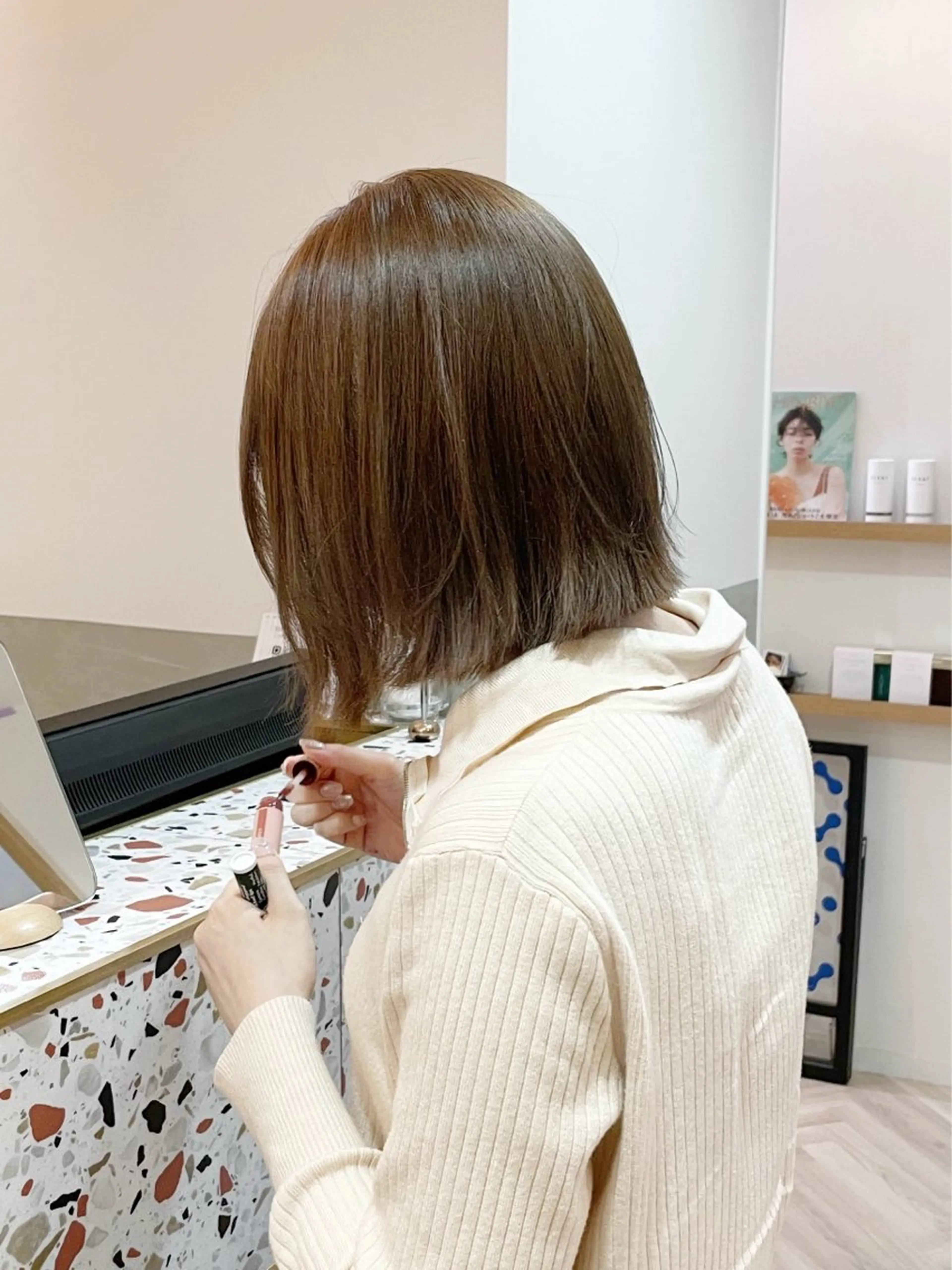 ショート 似合わせ/ベージュ /レイヤー/りほ🤍のヘアスタイル