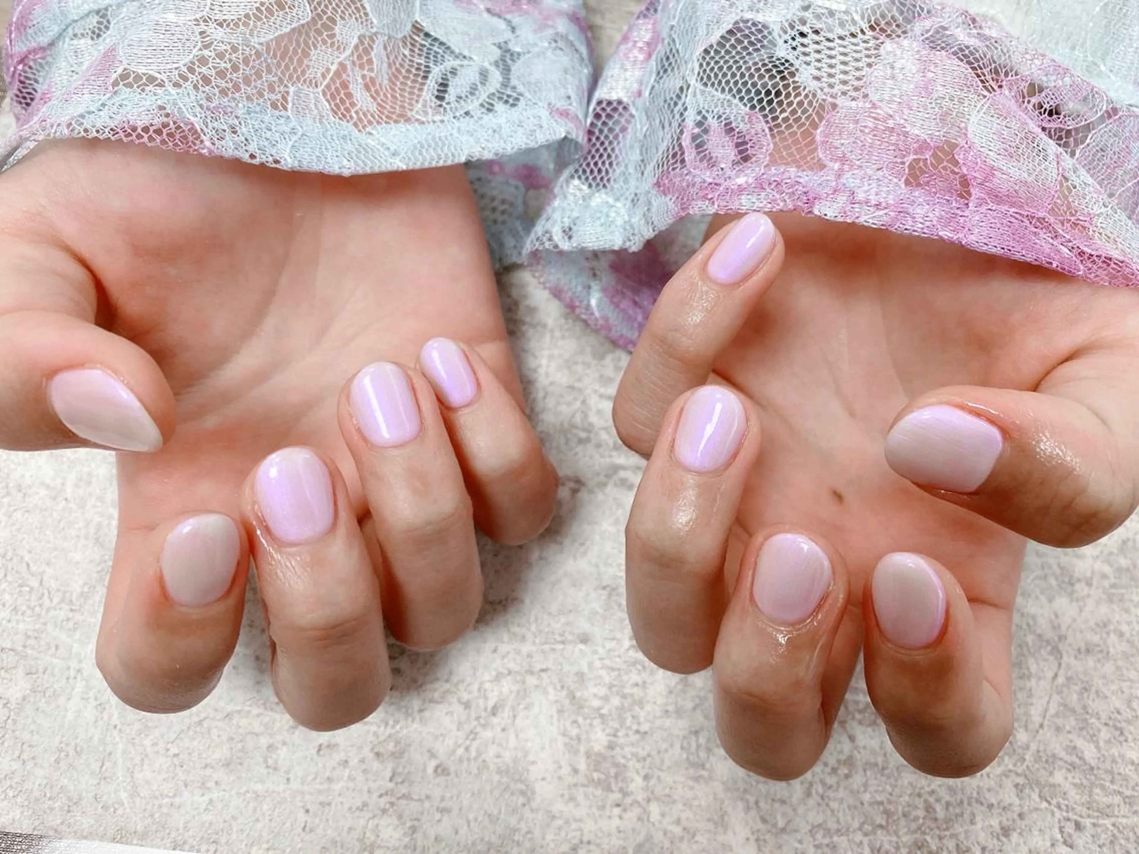 ネイル オーロラネイル ハンドネイル Mogu nail 二子玉川のネイルデザイン