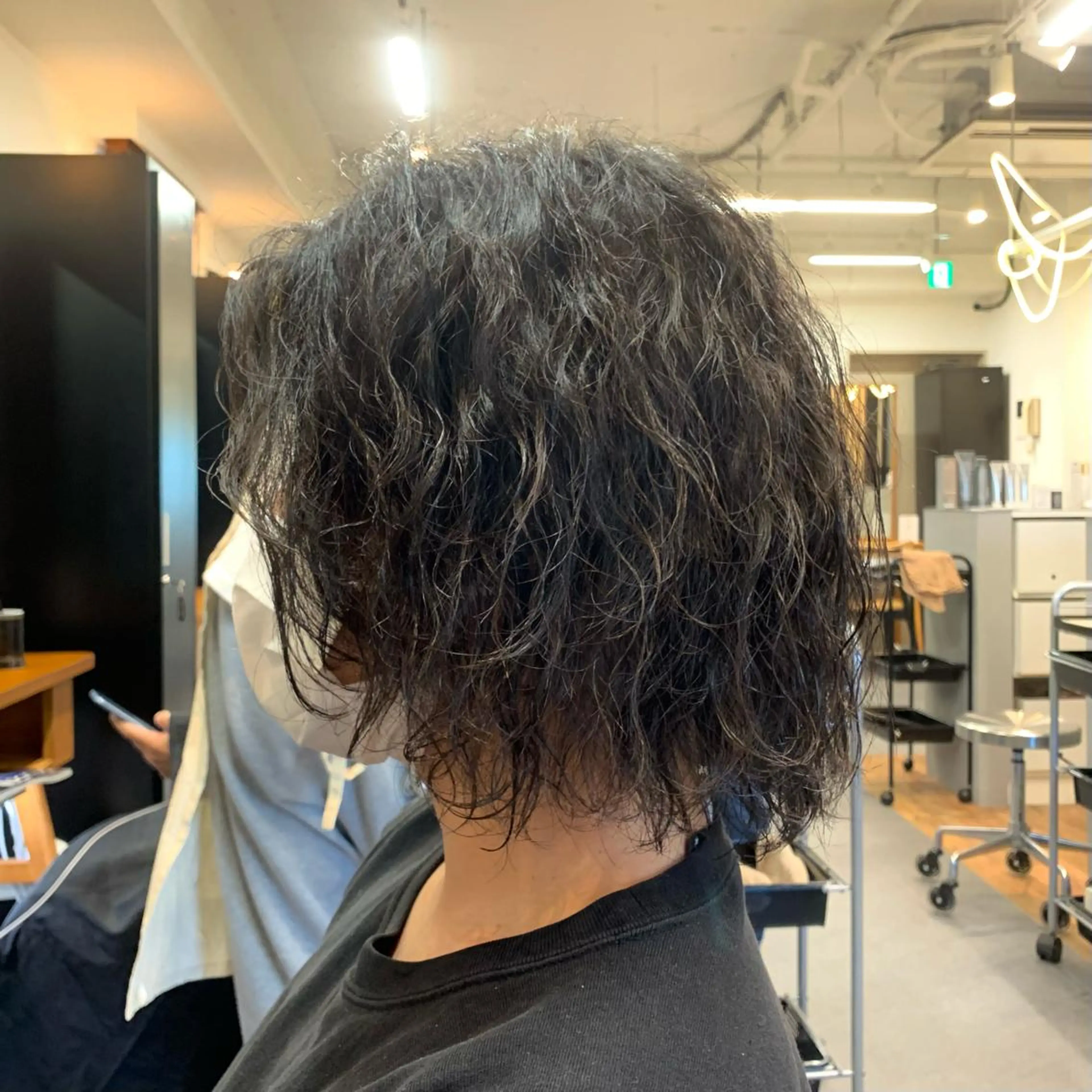 セミロング パーマ メンズ カット パーマ メンズ特化美容師/ 藤戸 椋のヘアスタイル