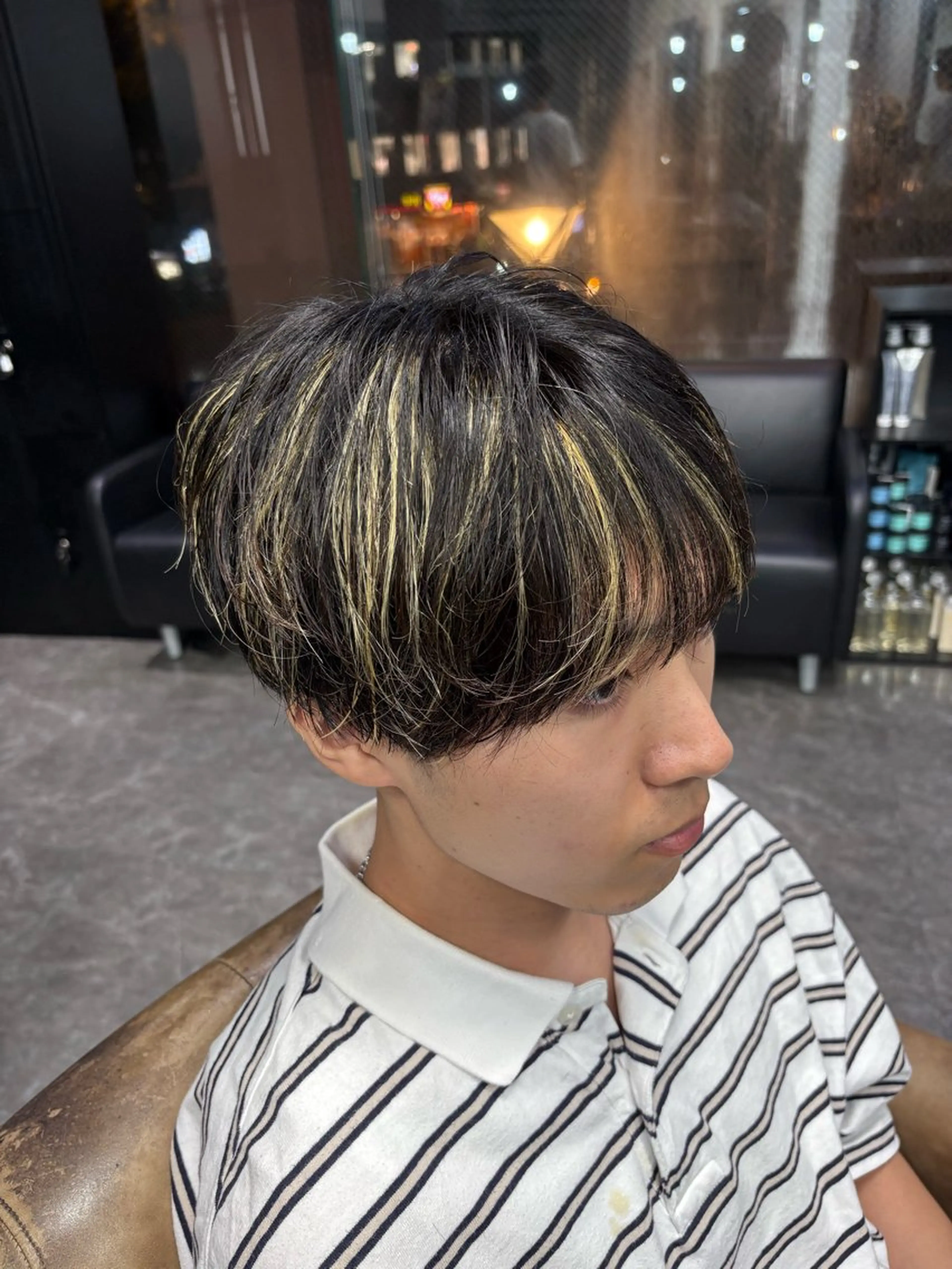 カラー メンズ 梅田/全パーマ特化/ ケアパーマ特化/秋本のヘアスタイル