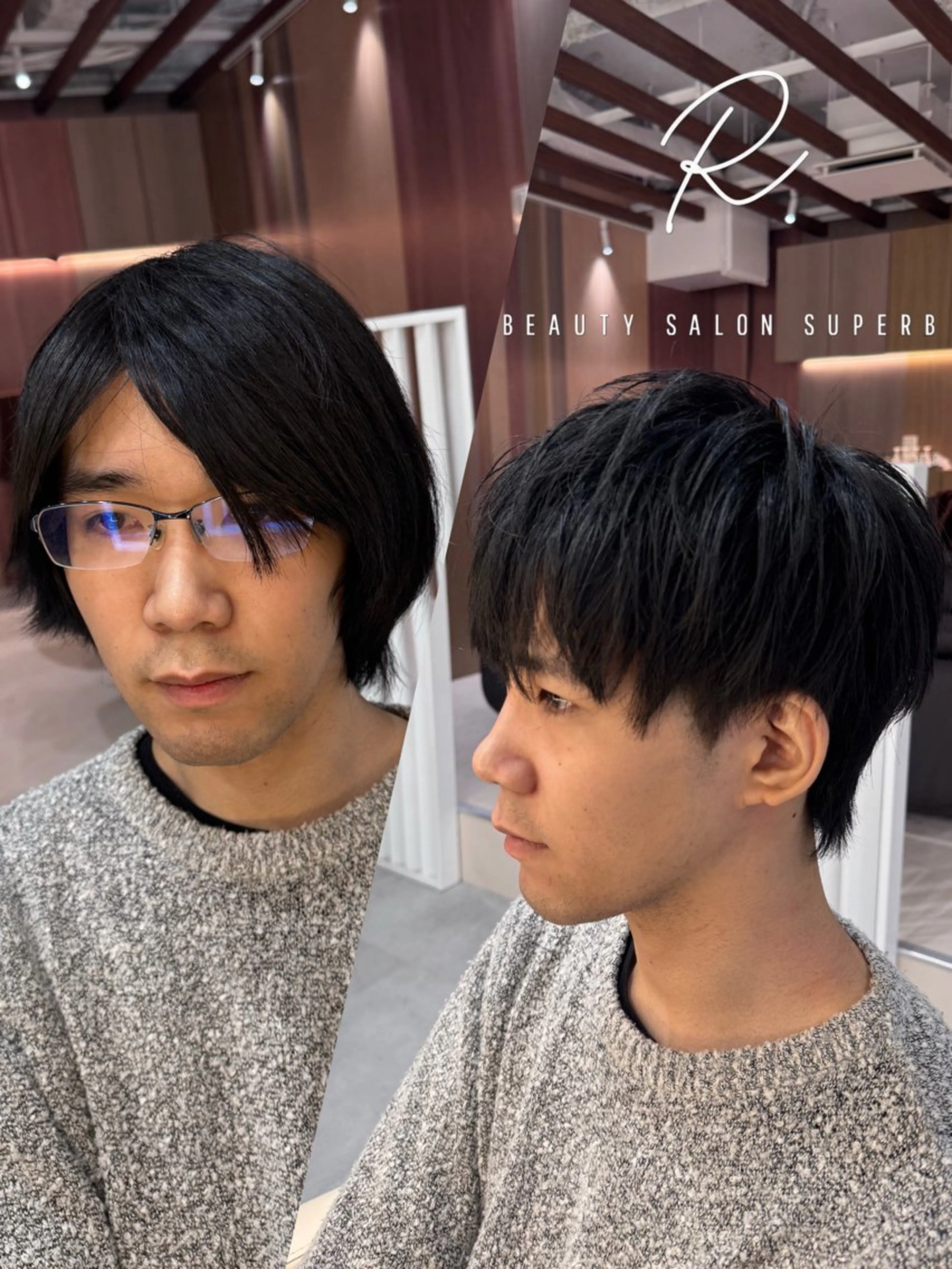 メンズ R/🤎 パーマ＆ブリーチ🔥のヘアスタイル