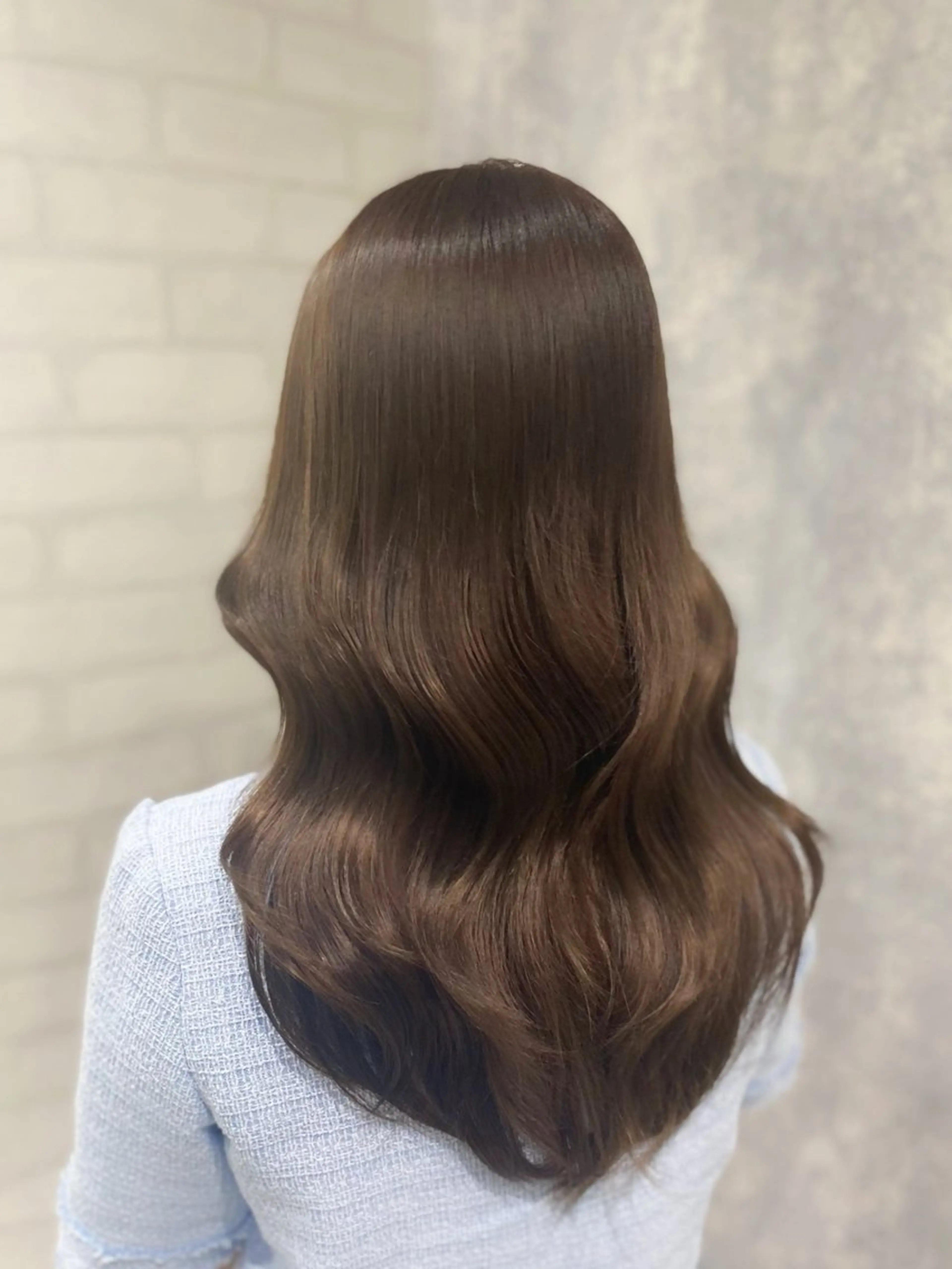 ロング カラー 透明感カラー shiori/透明感 /顔周り/髪質改善のヘアスタイル