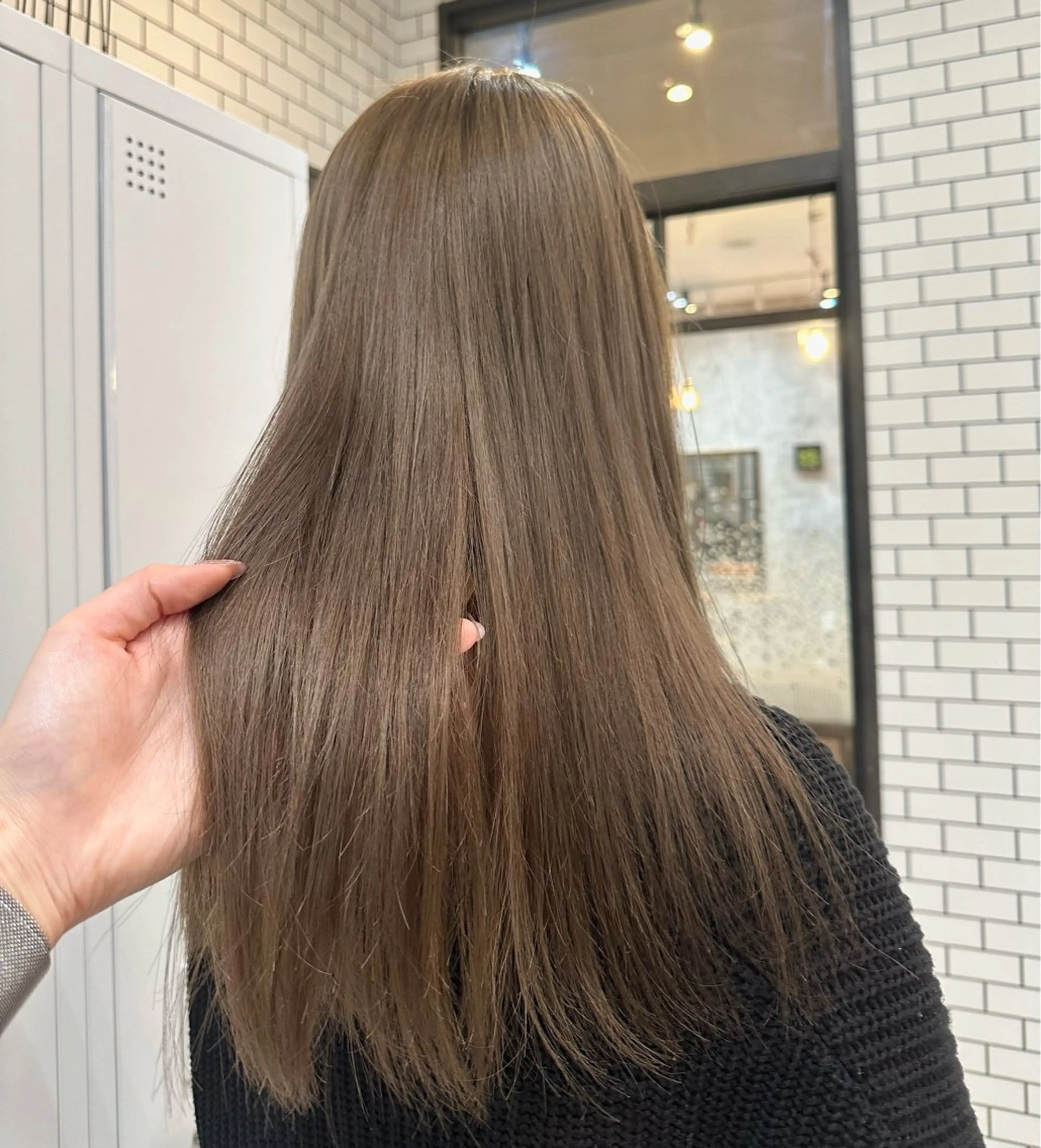 ロング カラー カット 縮毛矯正 Sara newi 🎀透明感🎀のヘアスタイル