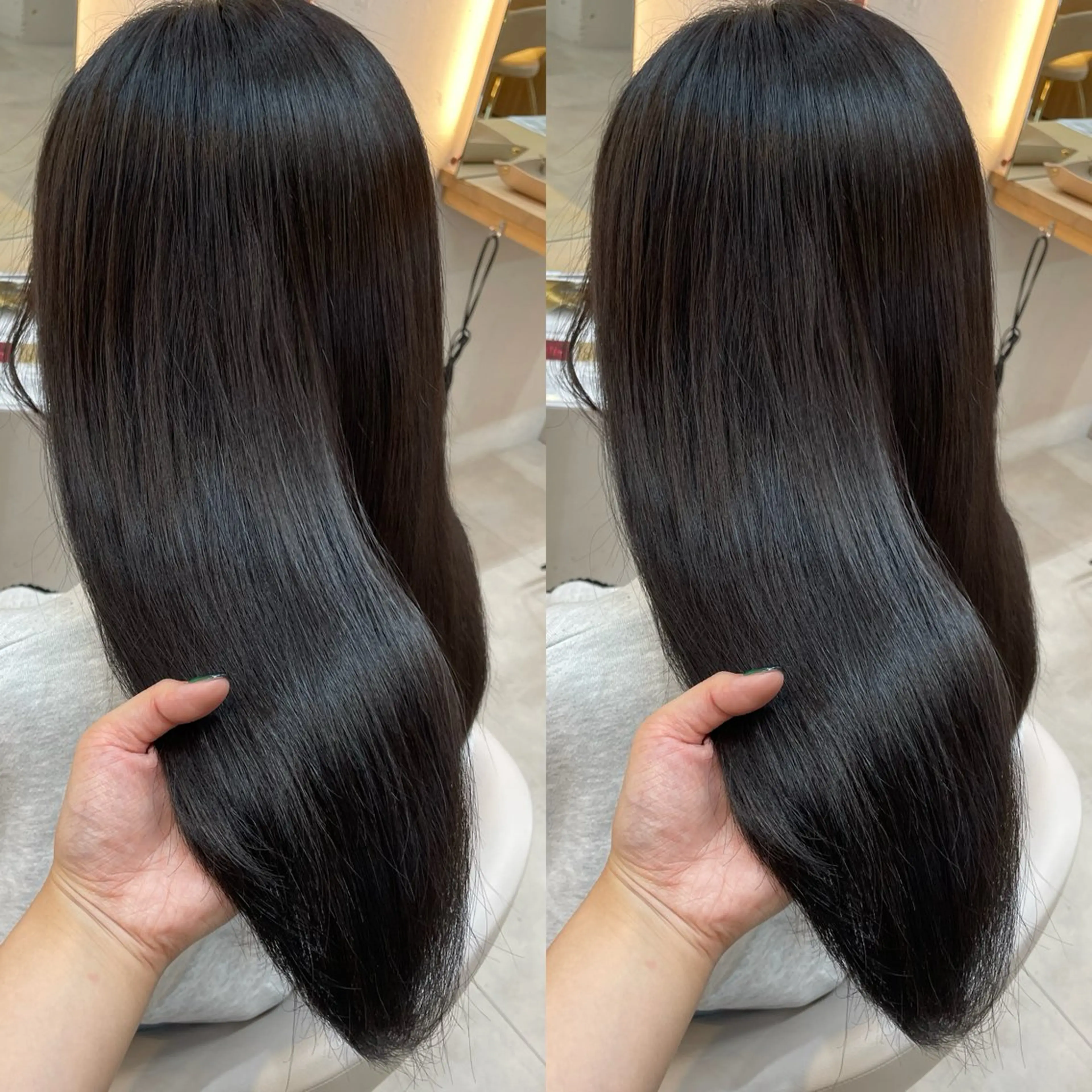 ロング カラー ブラウンカラー ヘアカラー トリートメント ヘアセット ブリーチ無しダブル カラー🦕まどかのヘアスタイル