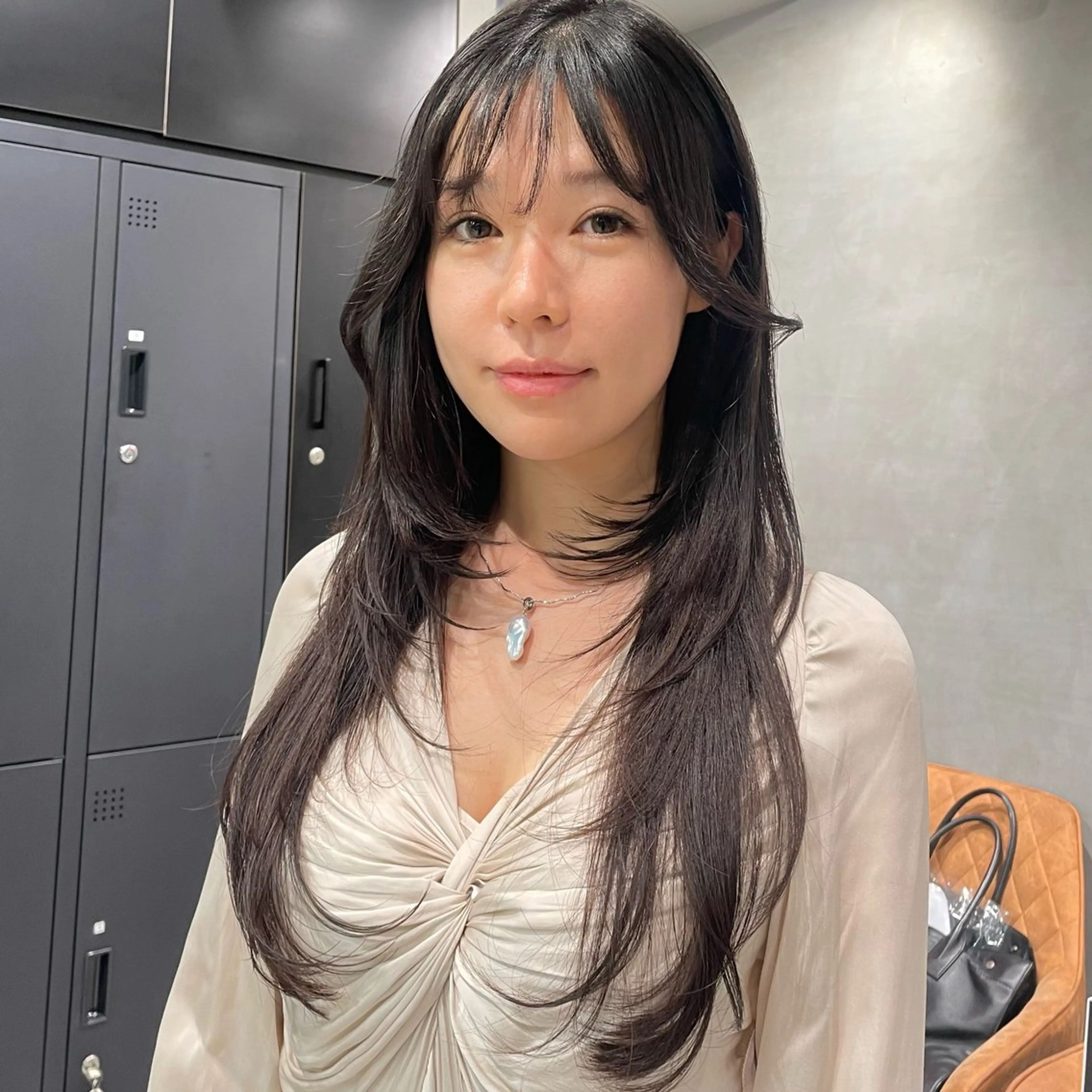 ロング カット 縮毛矯正 トリートメント ヘッドスパ ヘアセット 暖色レイヤー 🥀REIRIのヘアスタイル