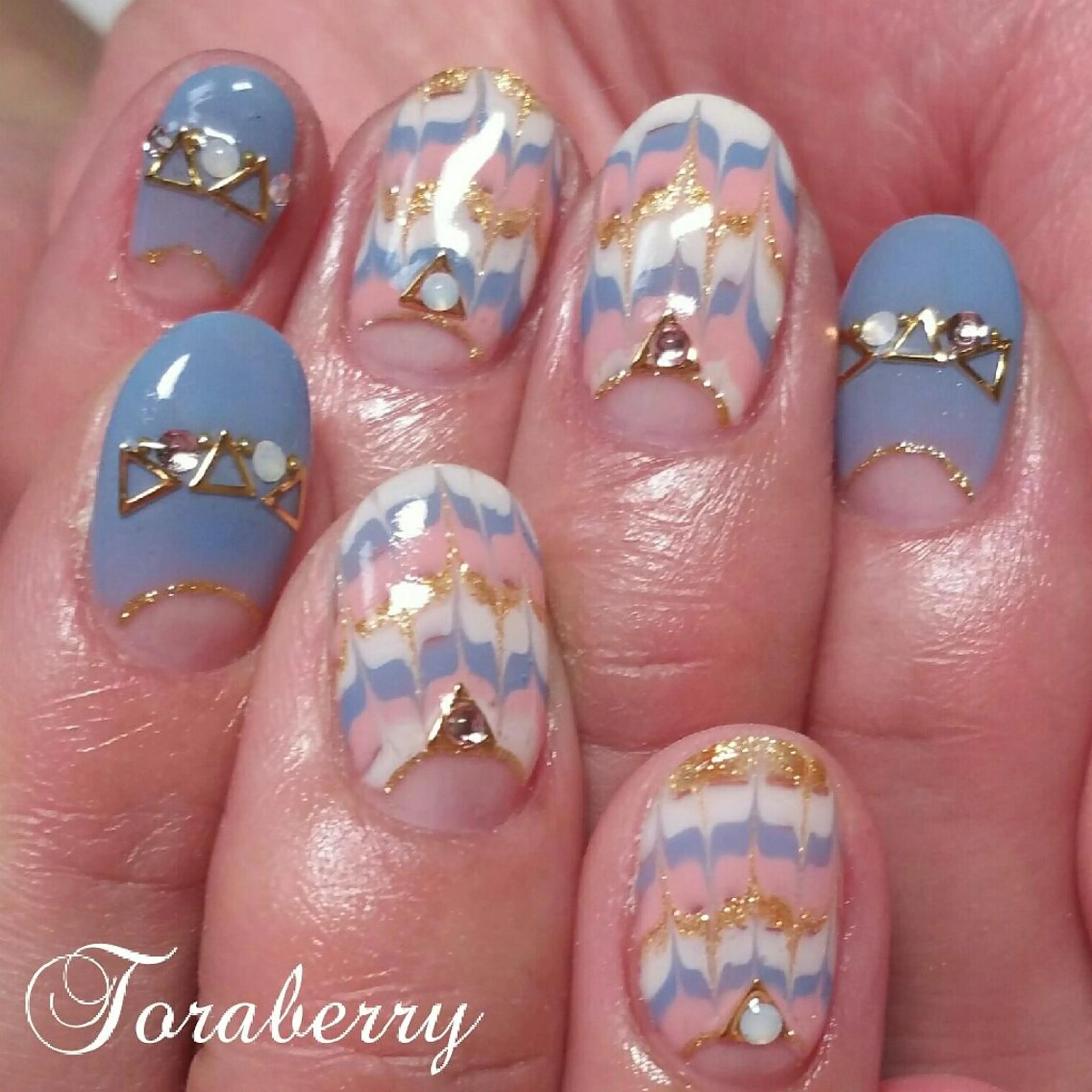 ネイル ピーコックネイル ネイリスト なつみのネイルデザイン