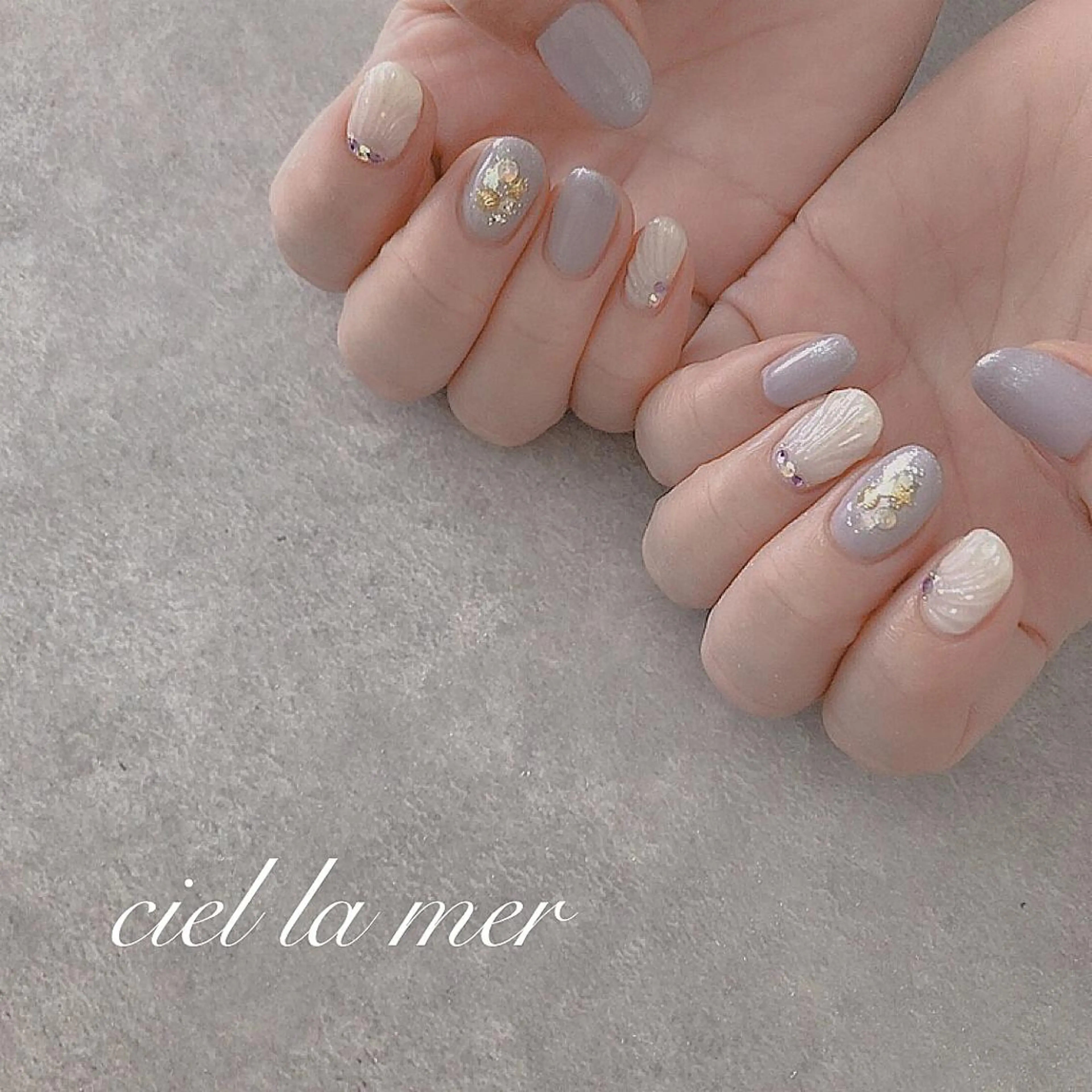 ネイル ハンドネイル フットネイル ciel la merのネイルデザイン