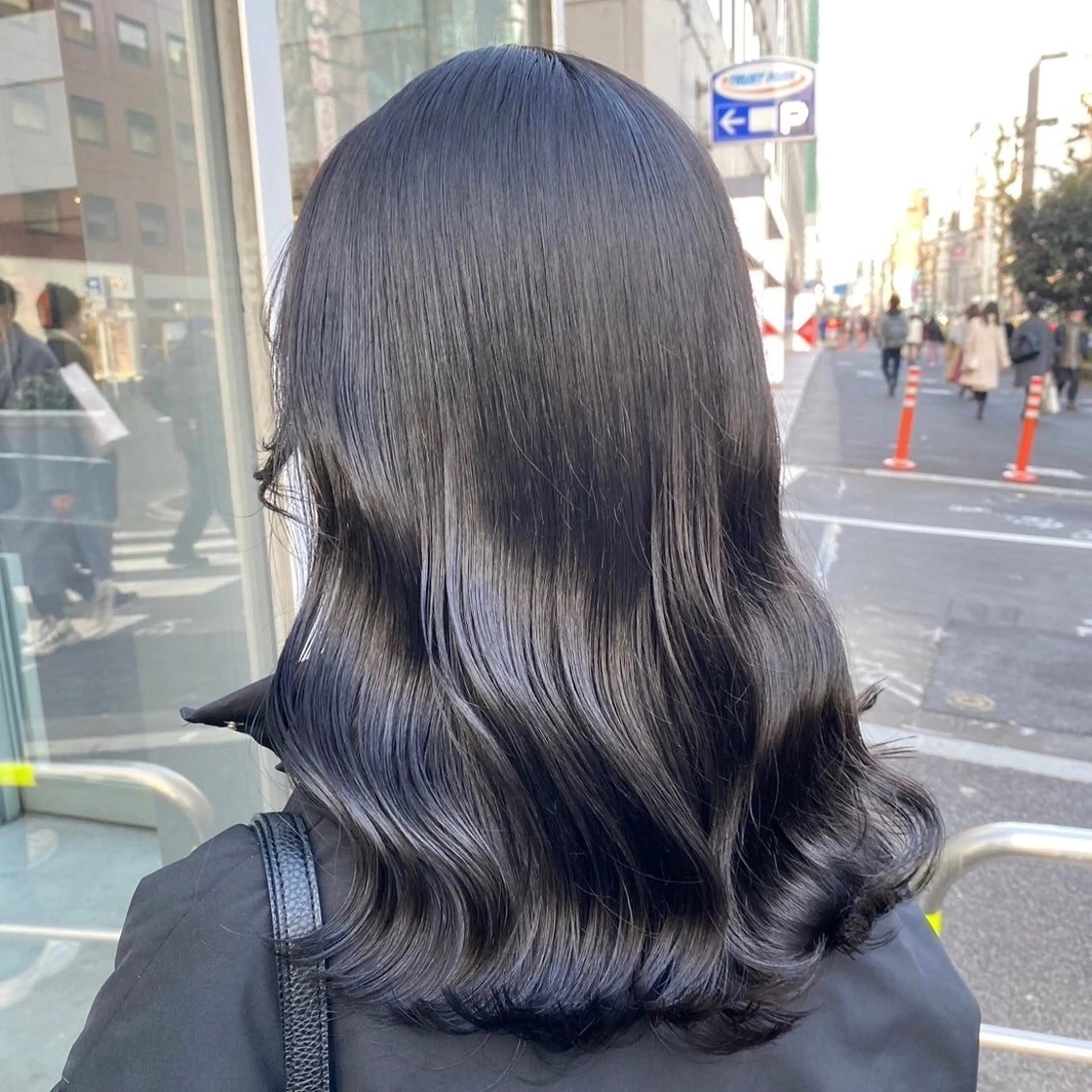 ロング カラー 韓国っぽ♡寒色/暗髪 🫧MOEKA🦋のヘアスタイル